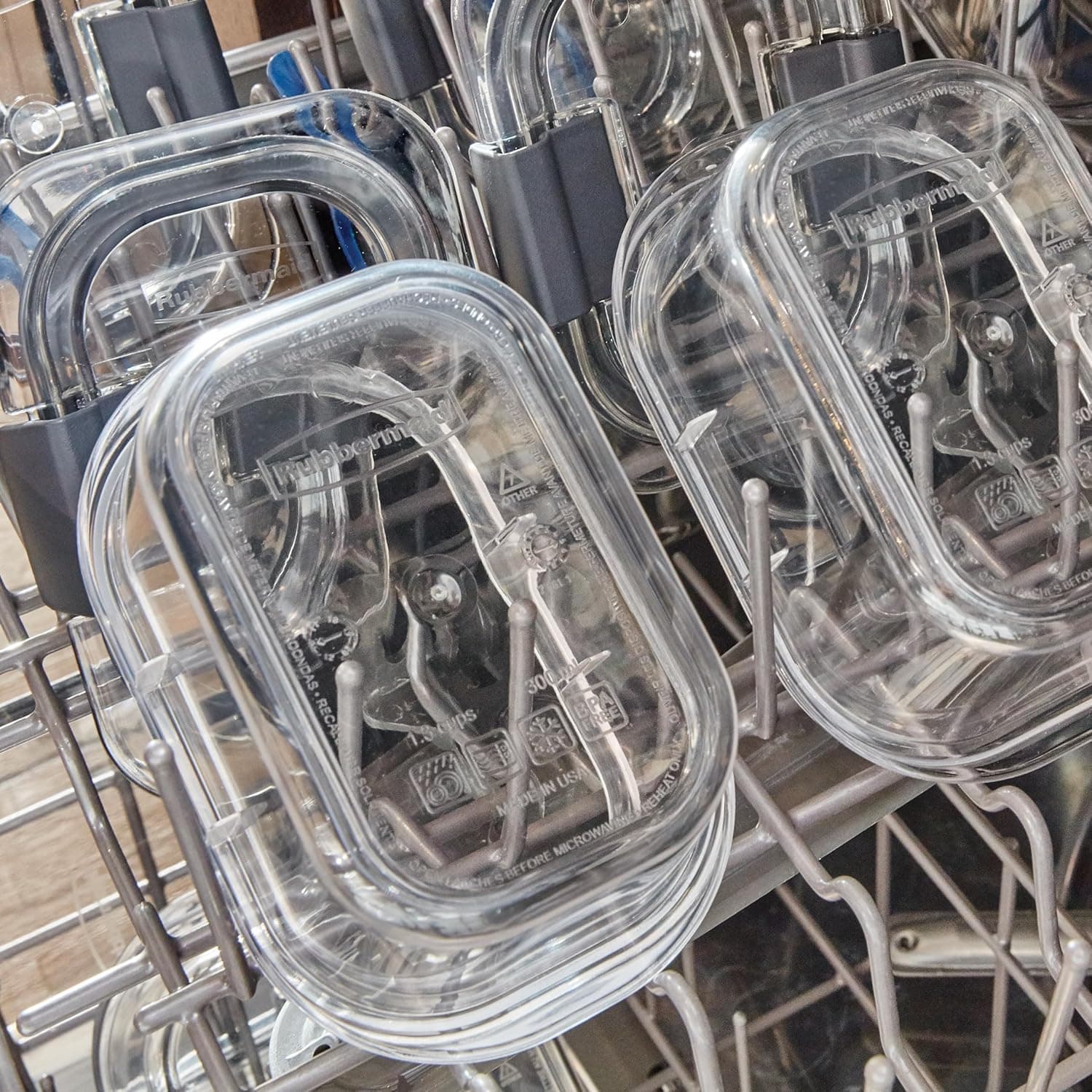 Rubbermaid Brilliance Tritan Plastic Food Storage Containers BPA Free Airtight Lids Ideal for Lunch Meal Prep & Leftovers Set of 5 (3.2 Cup) 3.2 cup (10-Piece) - Image 5