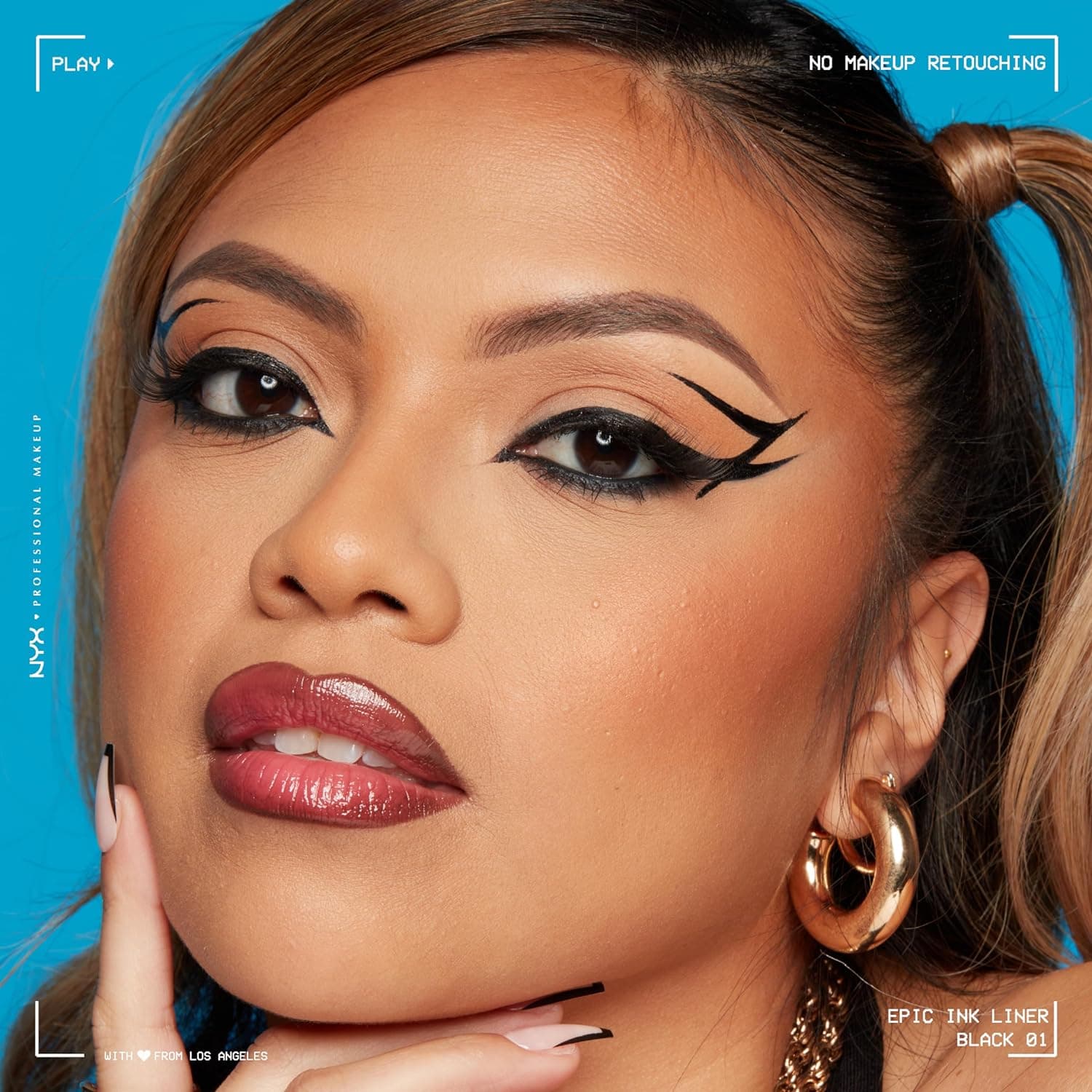 NYX PROFESSIONAL MAKEUP Epic Ink Liner, Waterproof Liquid Eyeliner - Black, Vegan Formula 01 Black 1 Count (Pack of 1) - Image 6