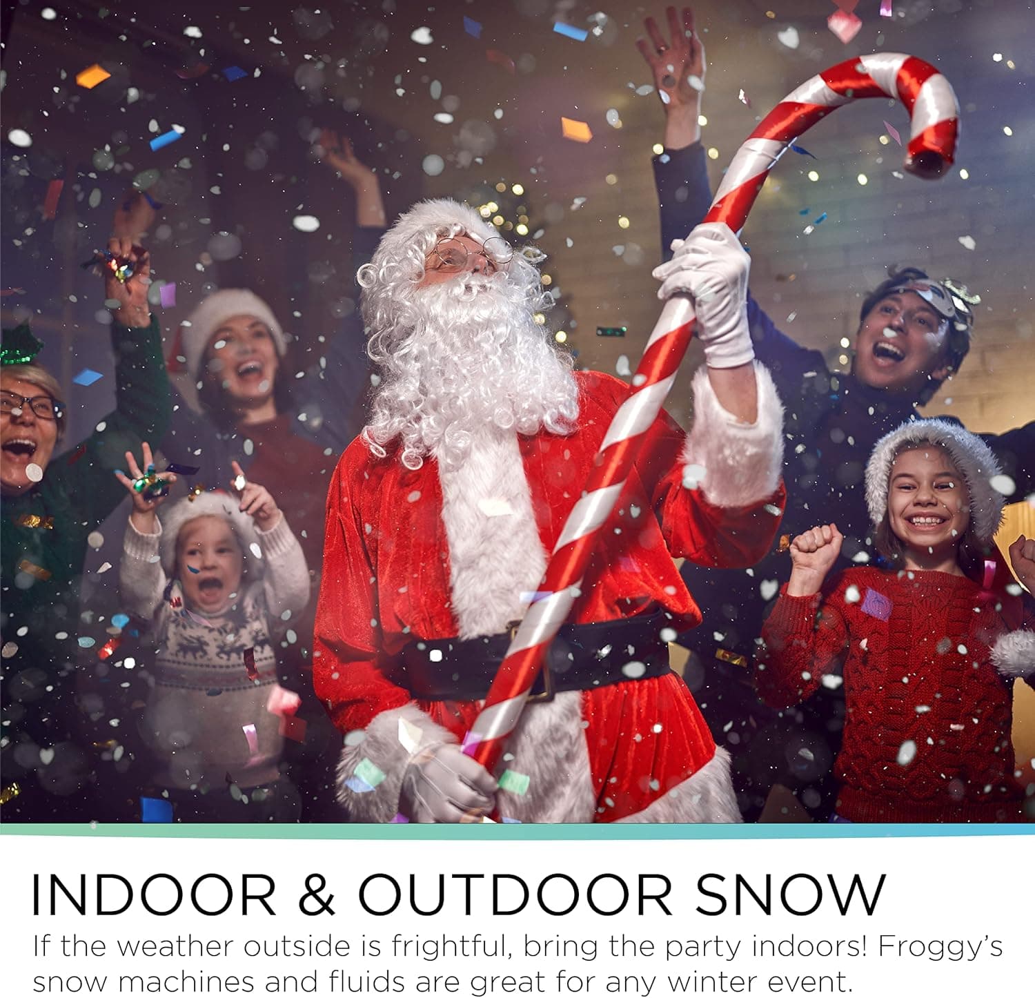 Froggy's Flakes Snow Machine Fluid, Extra Dry Formula Snow Fluid with 30 Feet Float/Drop, 1 Gallon - Image 6