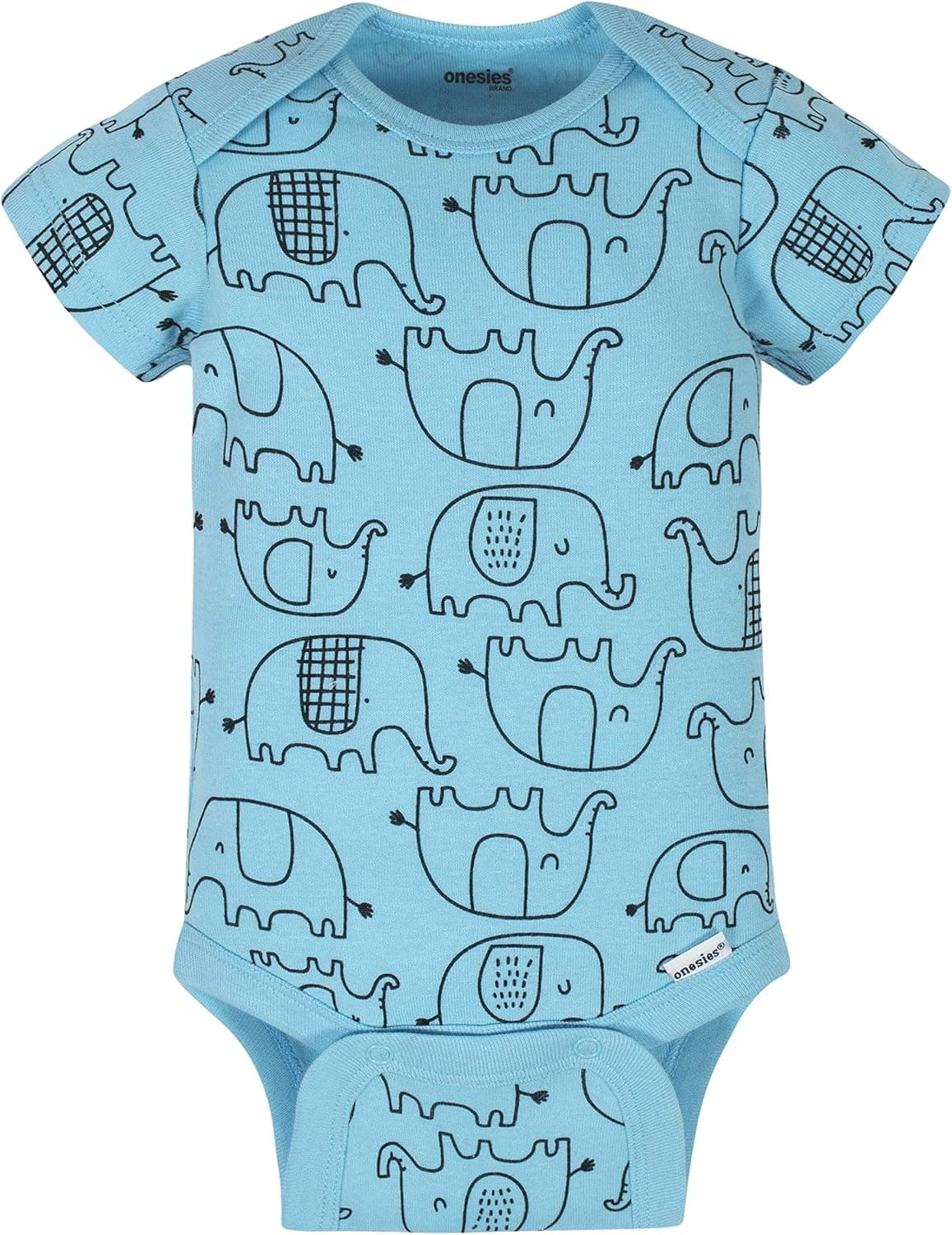 Onesies Brand unisex-baby 8-pack Short Sleeve Mix & Match Bodysuits 3-6 Months White Elephant - Image 6
