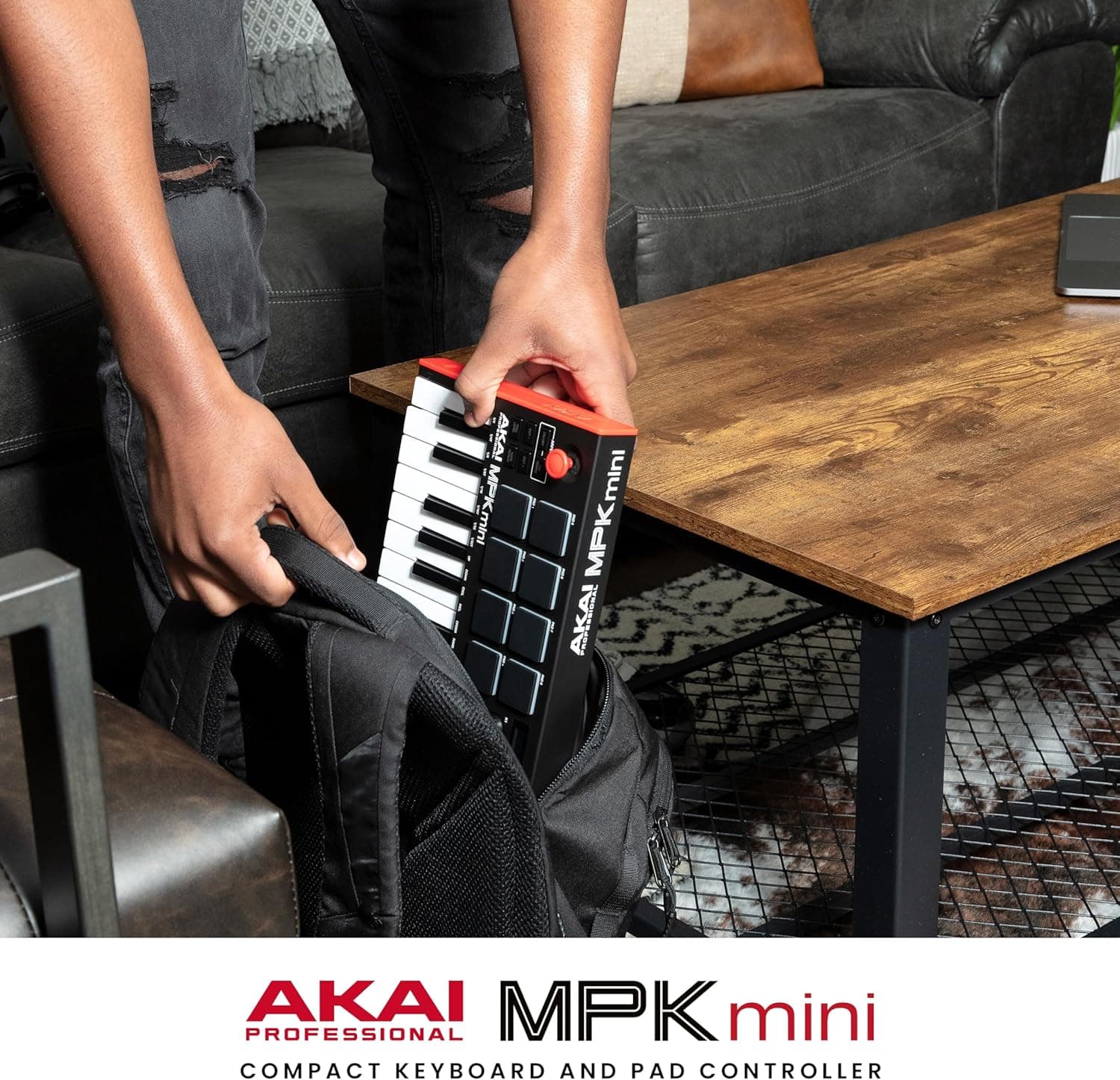 Akai Professional MPK Mini MK3 25 Key USB MIDI Keyboard Controller With 8 Backlit Drum Pads, 8 Knobs, Music Production Software and Native Instruments Sound Package (NKS Integration) Standard MPK Mini Only - Image 11