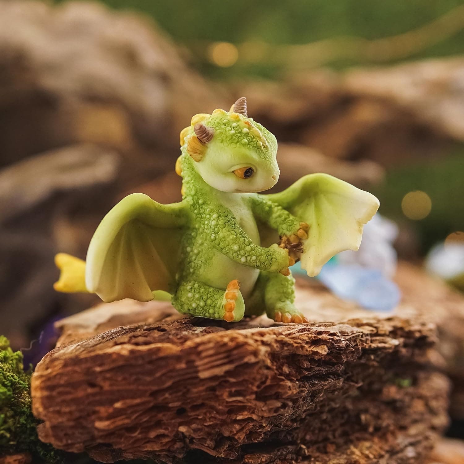 Top Collection Rex The Green Dragon - Mini Collectible Fantasy Figurine (Live to Fight Another Day) - Image 4