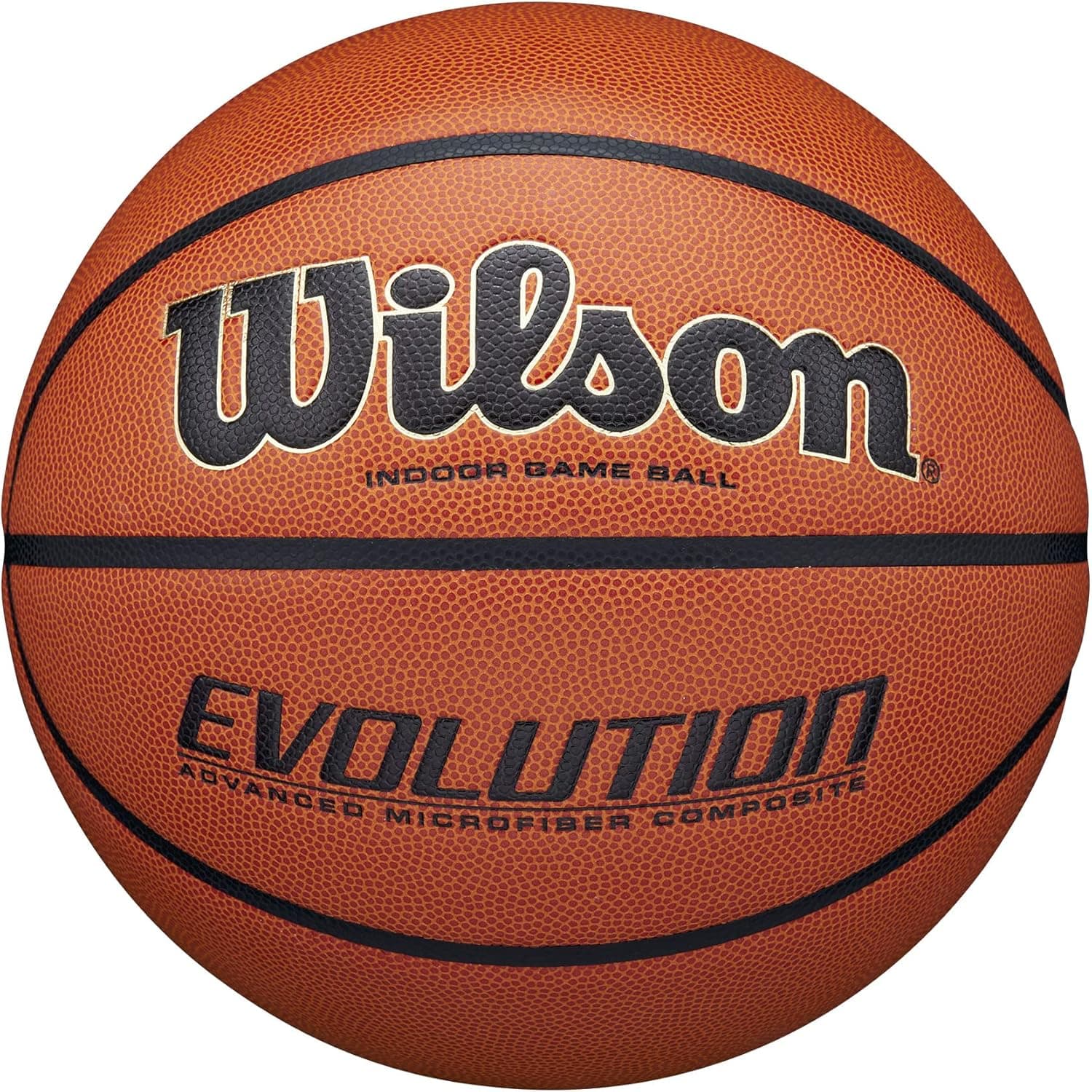 WILSON Evolution Indoor Game Basketballs - Size 5, Size 6 and Size 7 Brown - Game Ball Size 7 - 29.5" - Image 2