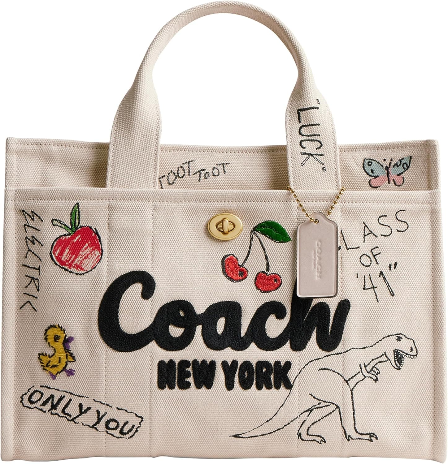 Coach Women's Sketch Print Cargo Tote B4/Natural Multi - Image 2