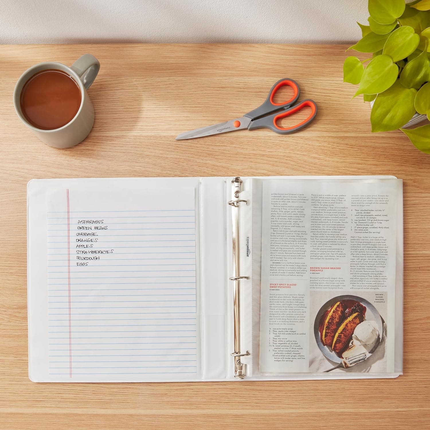 Amazon Basics 3-Ring Binder, 1-Inch - White, 4-Pack 4-Pack 1-inch - Image 7