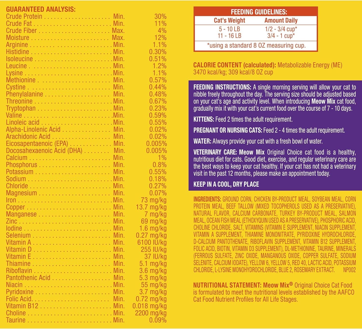 Meow Mix Original Choice Dry Cat Food, 6.3 Pound Bag 6.3 Pound (Pack of 1) - Image 8