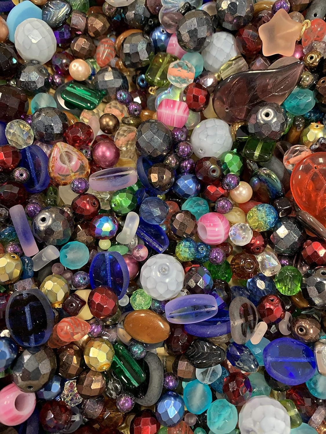 Assorted Glass Beads for Jewelry Making, DIY Lamp Work, Arts and Crafts, and Decorative Hobby Artistry, Colorful Crystal Assortment Bulk Mix, 4-18mm, Half Pound (1) - Image 2