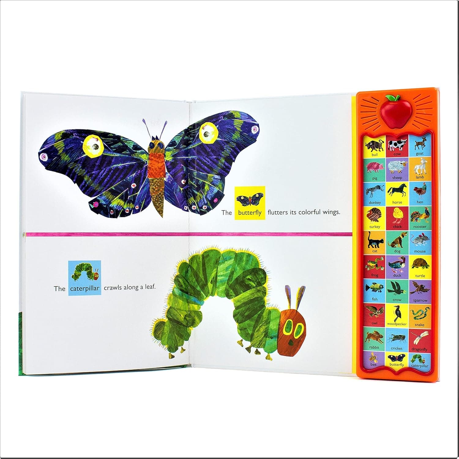 World of Eric Carle, Around the Farm 30-Button Animal Sound Book - Great for First Words - PI Kids - Image 4