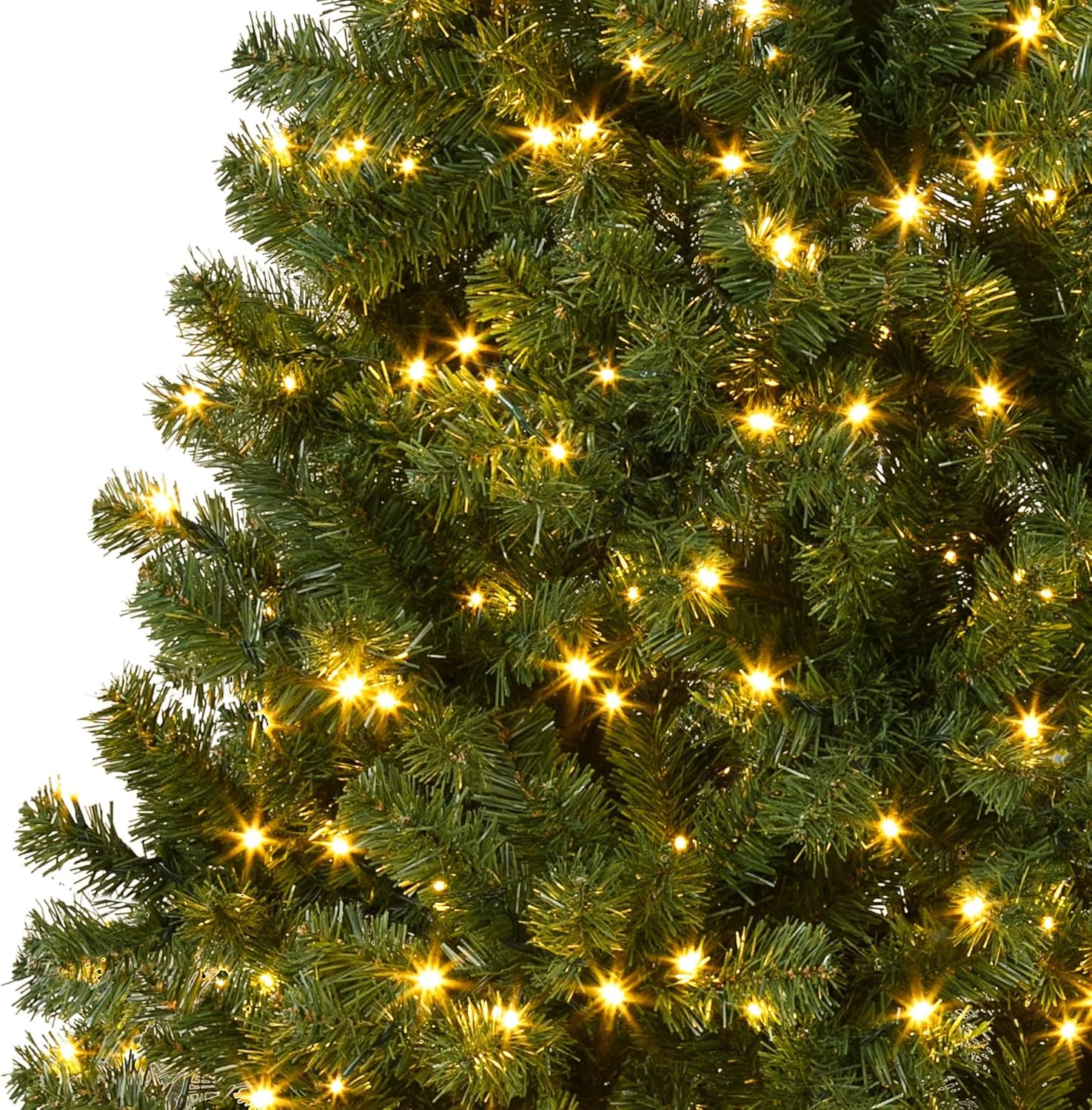 7.5ft Prelit Christmas Tree - Fluffy Fraser Fir with 600 Multicolor Lights & 9 Modes, Hinged Branches & 1300 Tips, Artificial Christmas Tree Includes Stand with Foot Switch for Holiday Home Decor Forest Green With Multicolor Light 7ft 6in - Image 8