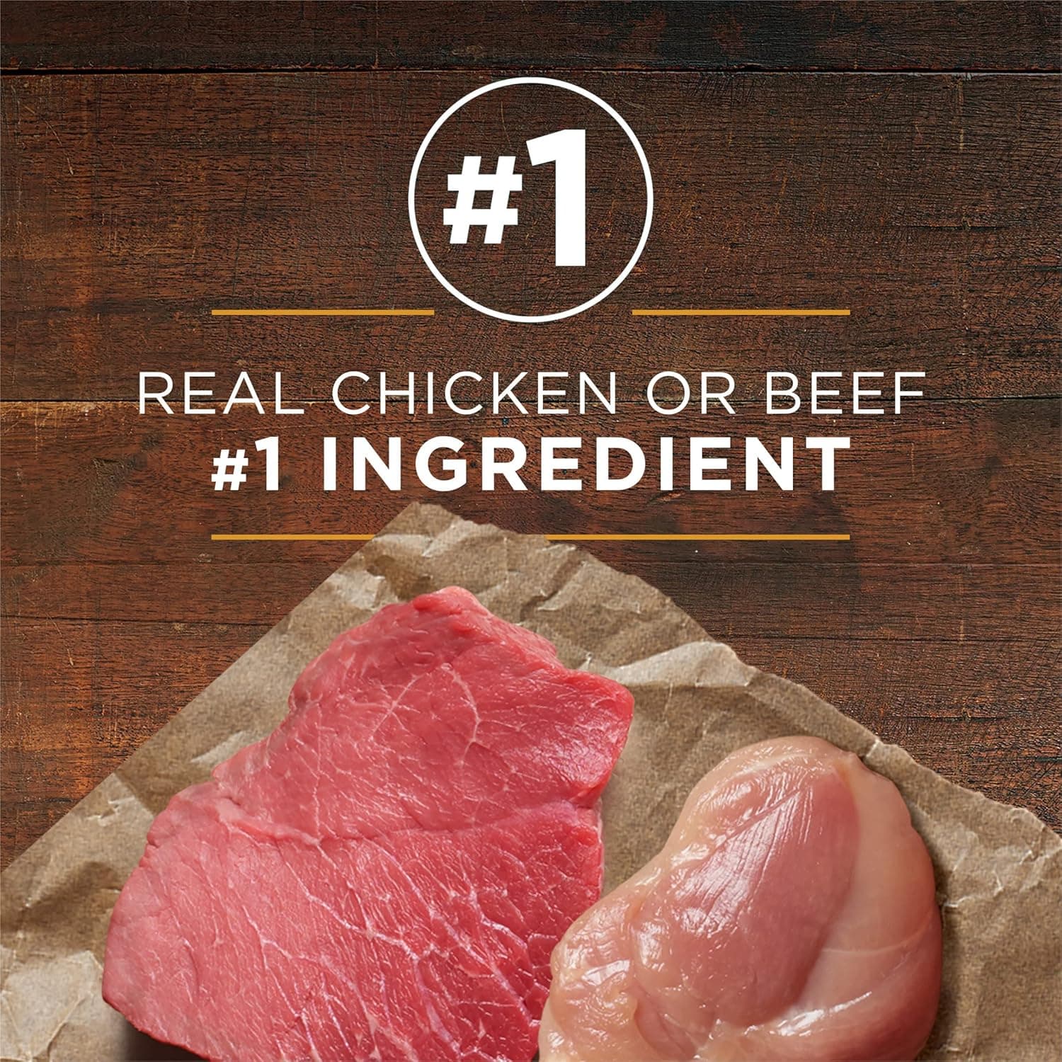 Purina ONE Classic Ground Chicken and Brown Rice, and Beef and Brown Rice Entrees Wet Dog Food Variety Pack - (Pack of 6) 13 oz. Cans Chicken, Beef 13 Ounce (Pack of 6) - Image 3