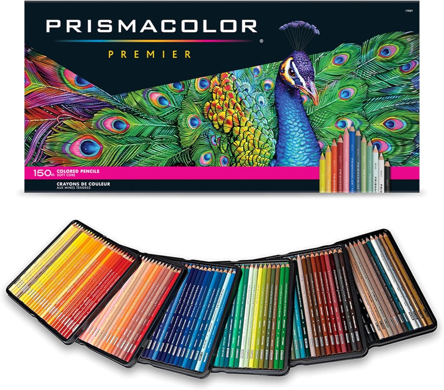 Prismacolor Premier Colored Pencils, Soft Core, 150 Count - Ultra-Smooth, Durable, Vibrant Colors 150 Count (Pack of 1) - Image 2