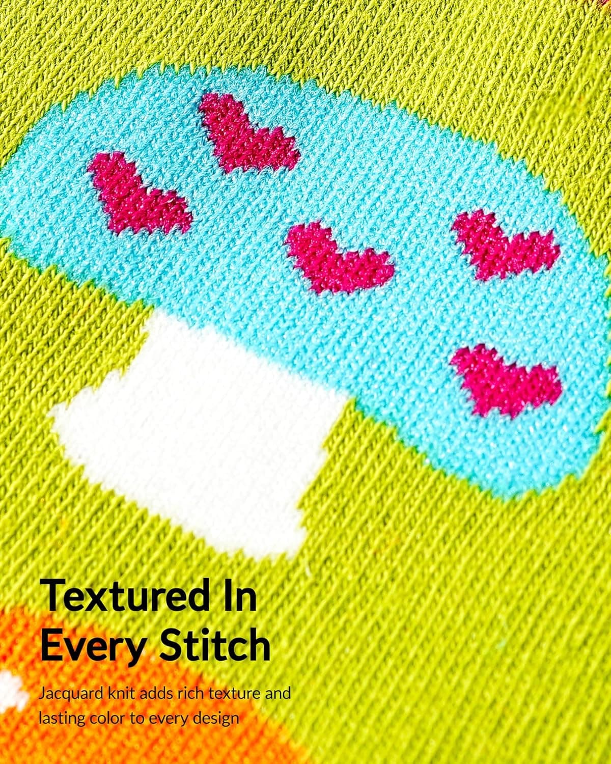 Jeasona Women's Mushroom Sunflower Cow Boston Terrier Pig Socks Gifts for Women Multicolored Mushrooms - Image 4