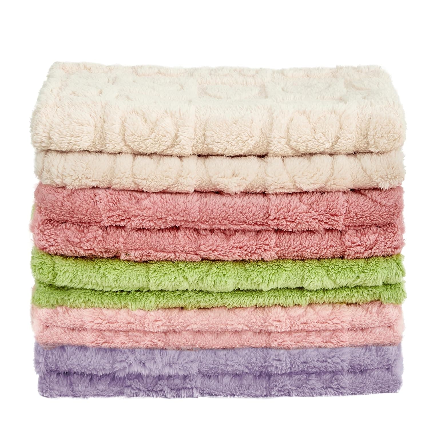 Yurhap Fleece Baby Blanket Heart Checkered Blanket, Ultra Soft Cozy Baby Blankets for Girls Boys, Fluffy Infant Toddler Newborn Receiving Blankets for Crib Stroller 30”×40” (Light Pink) 01 Light Pink 30"x40" - Image 6