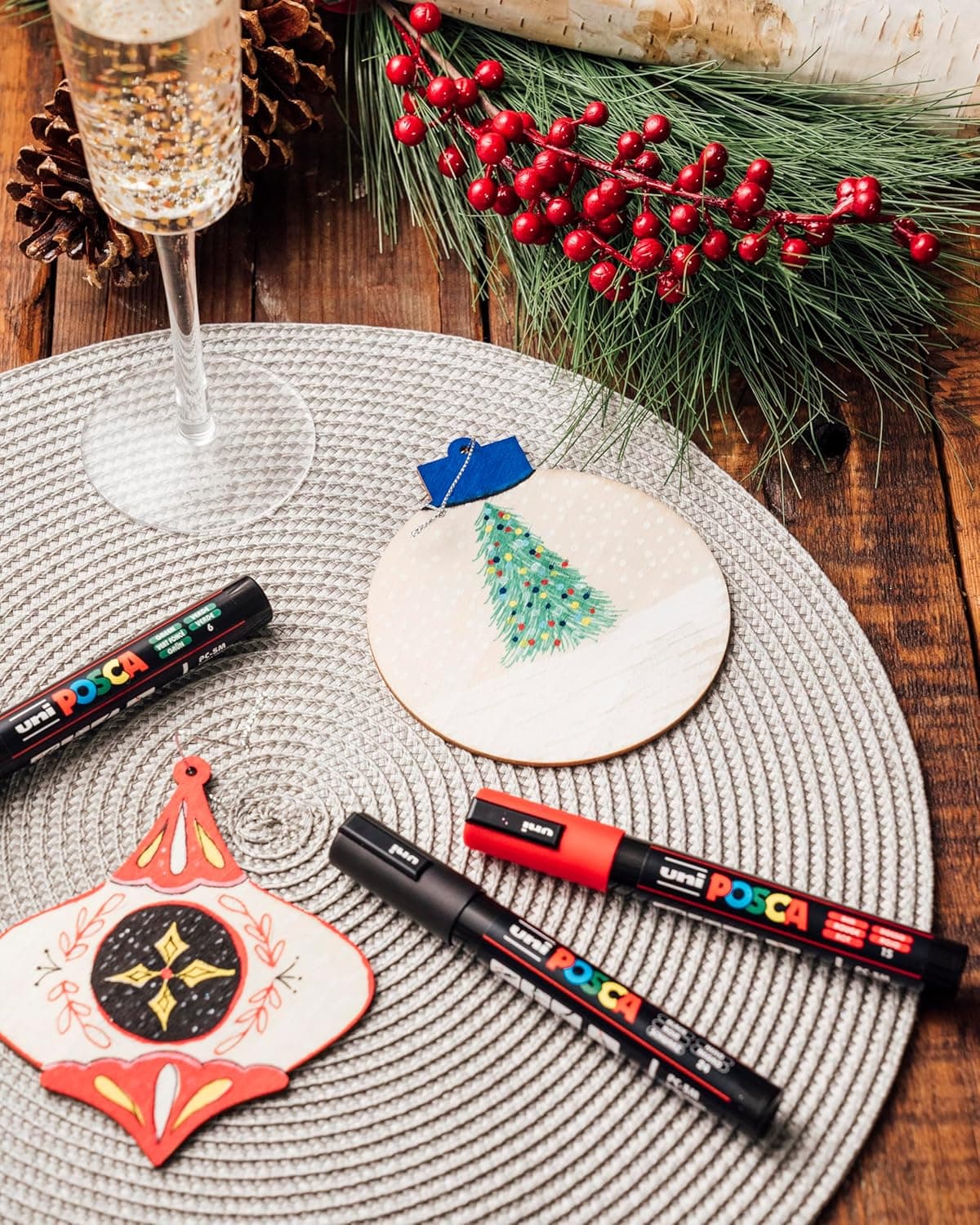 Posca Paint Art Markers, Set of 15 5M Medium Acrylic Markers with Reversible Tips, Artist Recommended Paint Pens for Gifts, Decorations, Fabric, Metal, Windows, Wood and Canvas Assorted Assorted - Image 10