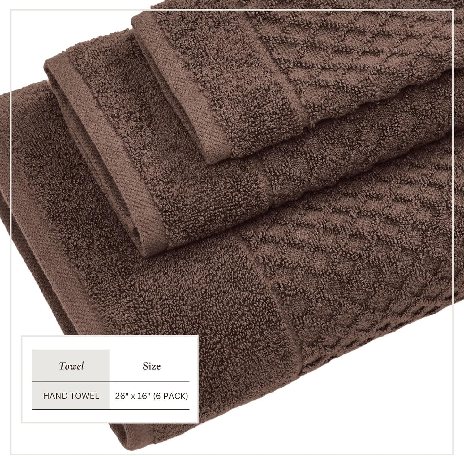 Dark brown terry cloth towels for hair and skin - Image 7