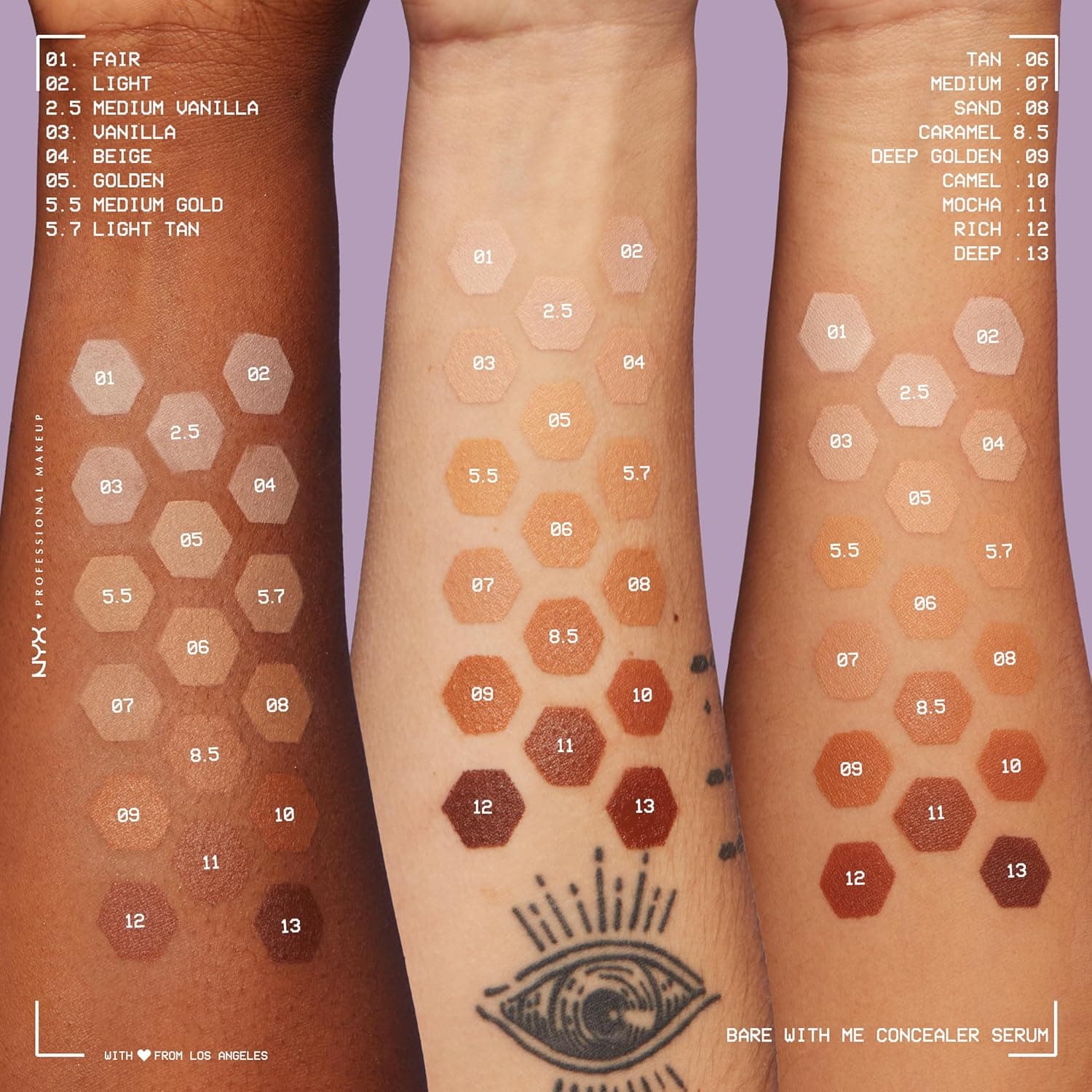 NYX PROFESSIONAL MAKEUP Bare With Me Concealer Serum, Concealer Makeup For Up To 24Hr Hydration - Vanilla 03 Vanilla 0.32 Fl Oz (Pack of 1) - Image 5