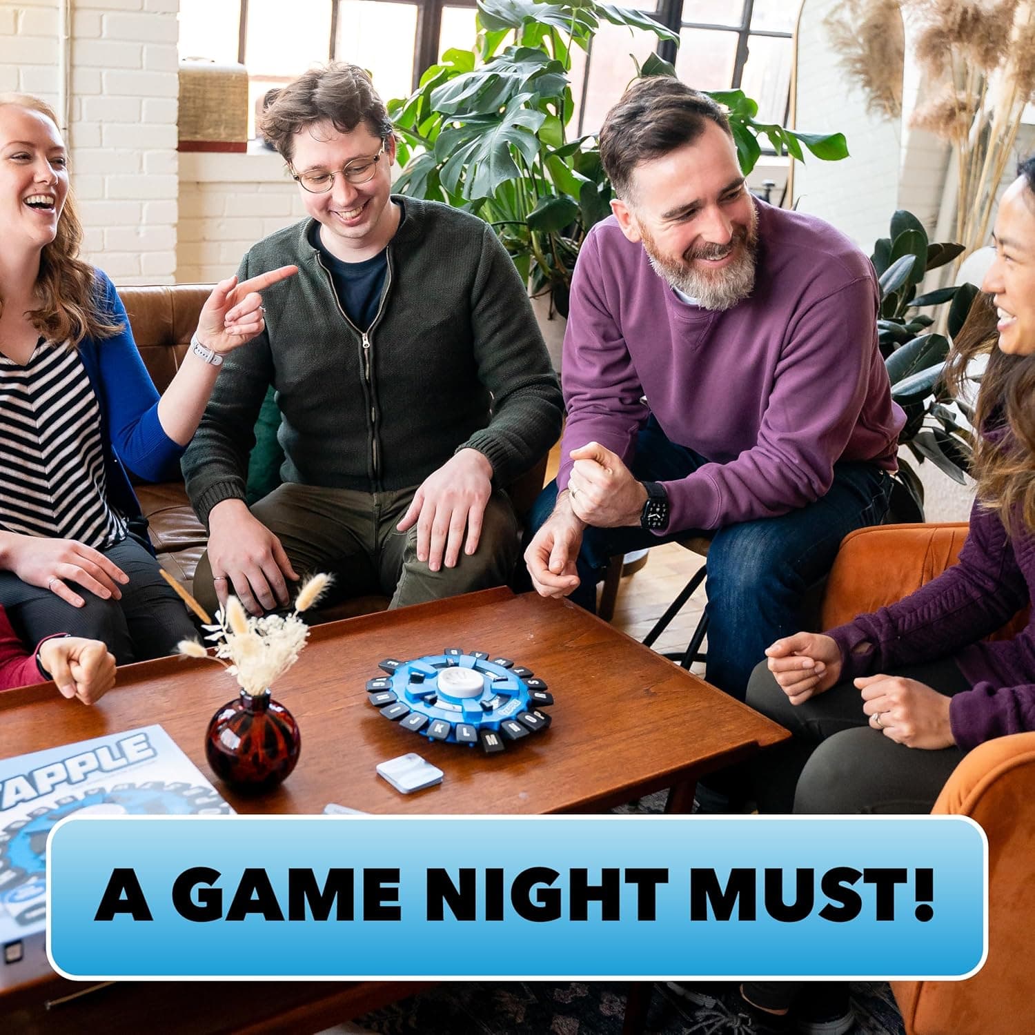 USAOPOLY The Original TAPPLE, The Fast-Paced Family Board Game,Choose a Category & Race Against The Timer to be The Last Player,Learning Word Game for Ages 8 & Up, 2-8 Players, 15-20 Minute Play Time Pack of 1 - Image 5