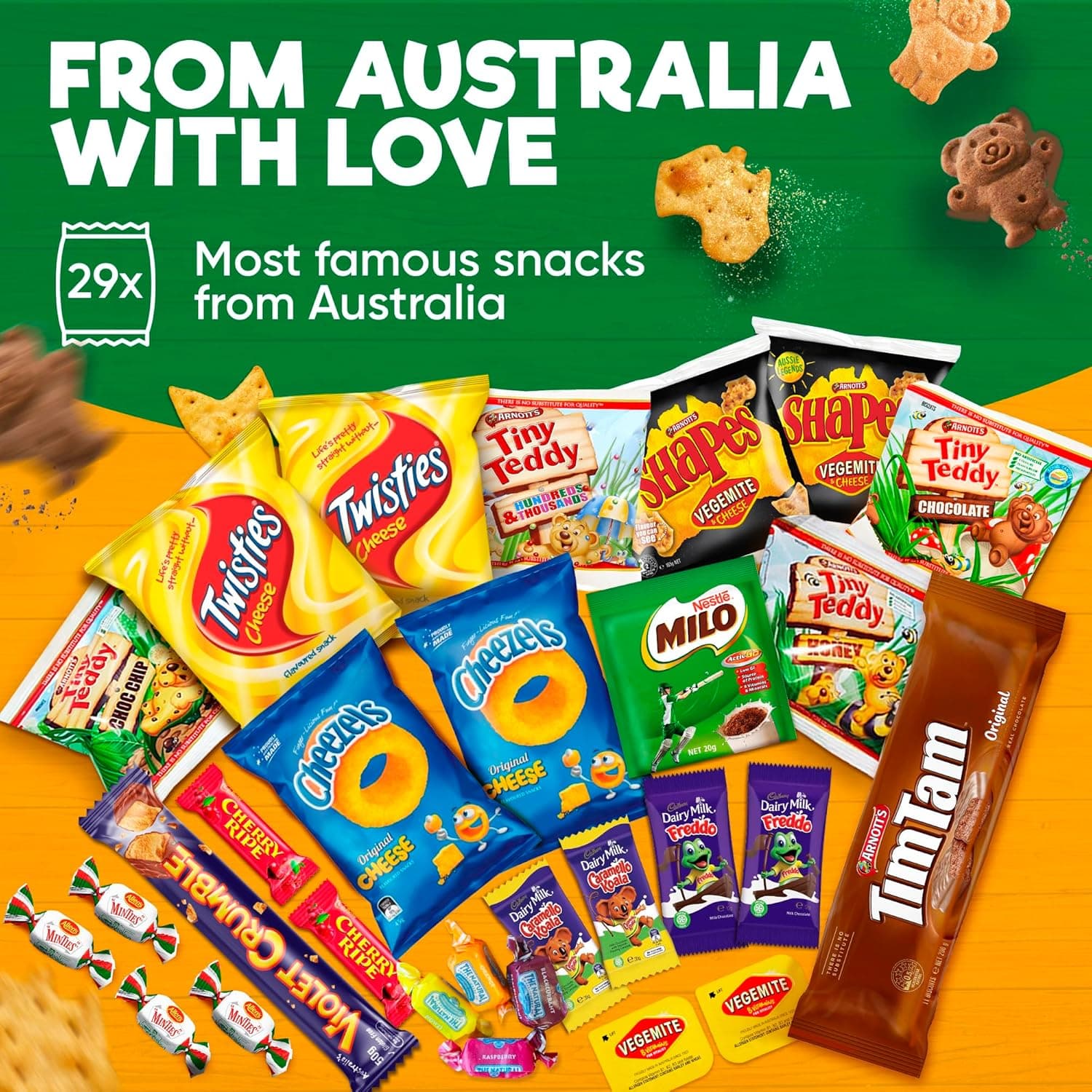 Australian Snack Gift Box Mega 29 Pack, Best Aussie Candy and Food Products, Authentic Taste of Australia, Large Snack Box - Australian Expats - Image 5