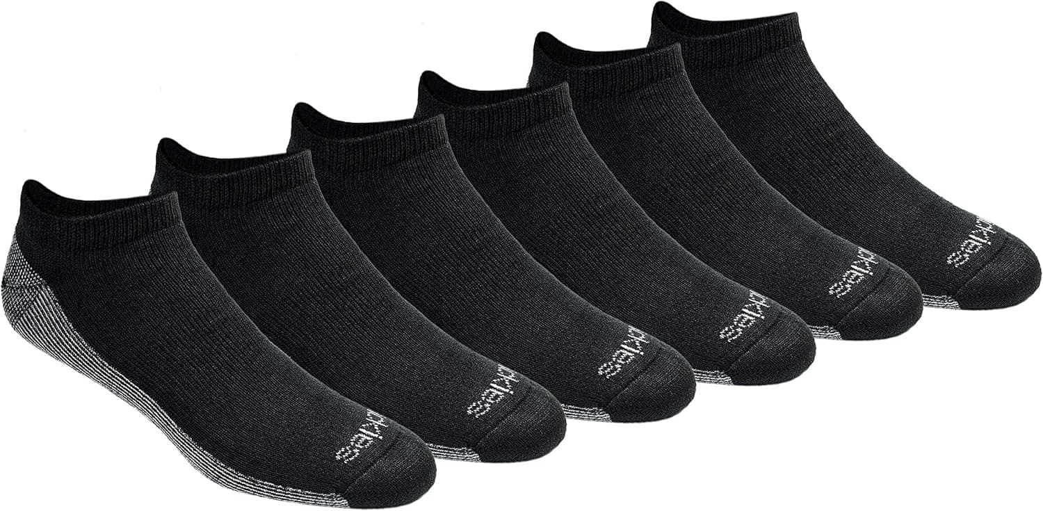 Dickies mens Dri-tech Moisture Control No Show/Low Cut Socks, Available in M-xxl (6, 12 Pairs) Large Black (6 Pairs) - Image 2