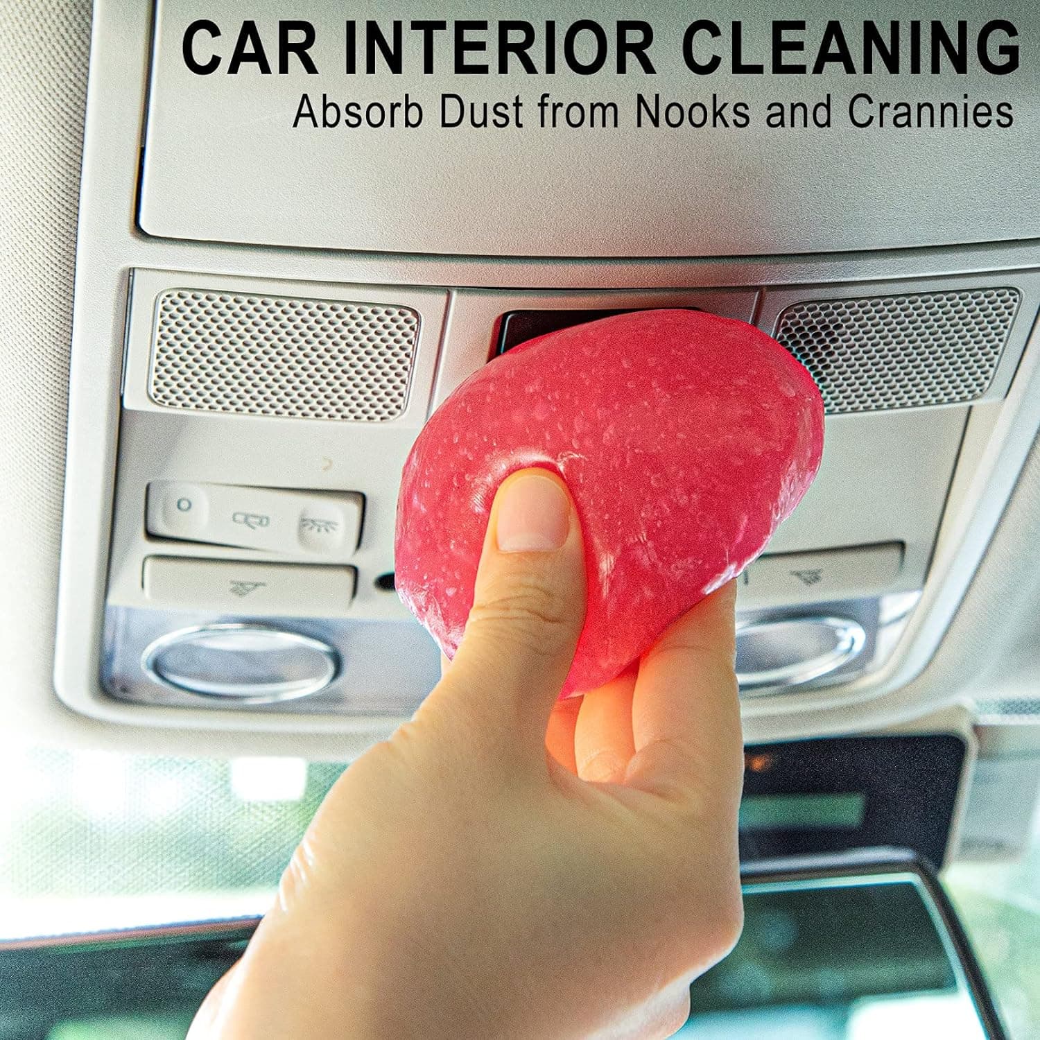 TICARVE Car Cleaning Gel Detailing Putty Car Putty Auto Detailing Tools Car Interior Cleaner Cleaning Slime Car Accessories Keyboard Cleaner Rose/NT WT: 5.6 oz (160 gr) Rose Red 1 Packing - Image 2