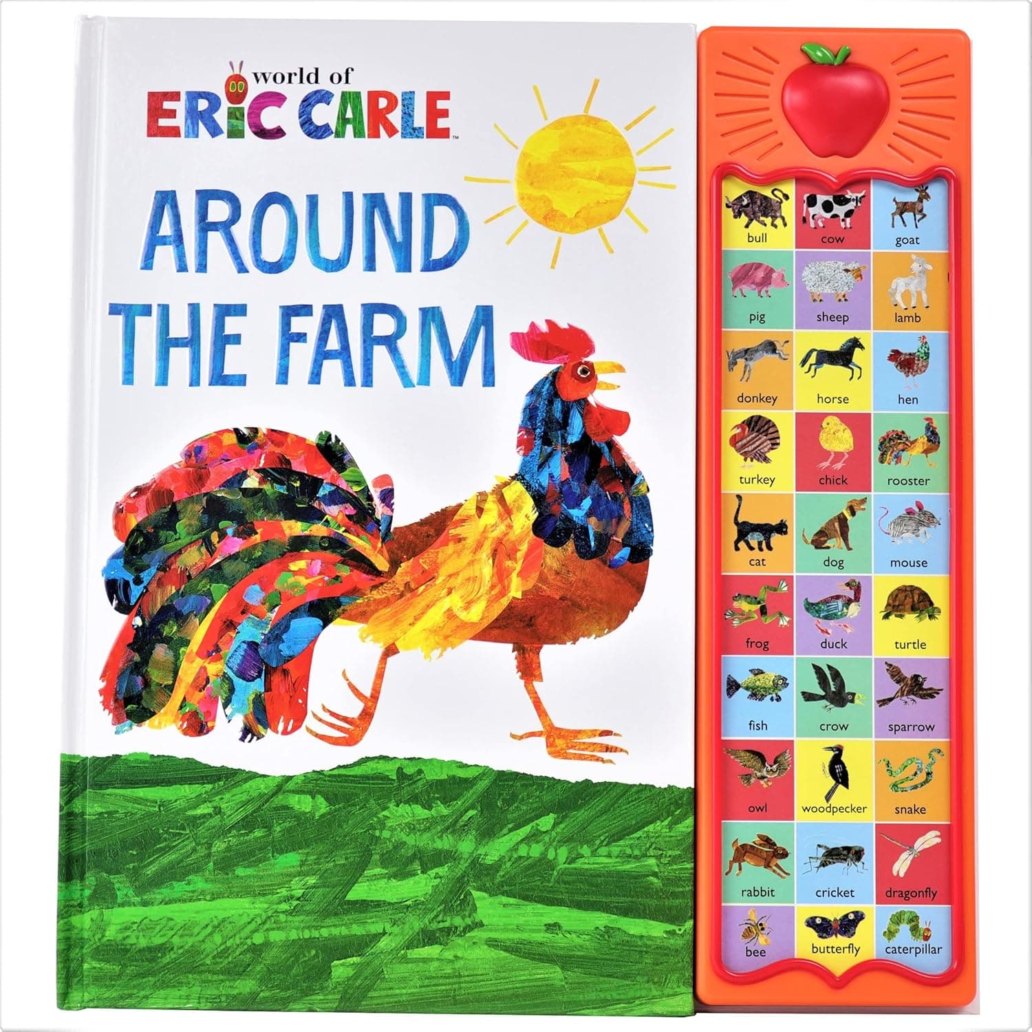 World of Eric Carle, Around the Farm 30-Button Animal Sound Book - Great for First Words - PI Kids - Image 2