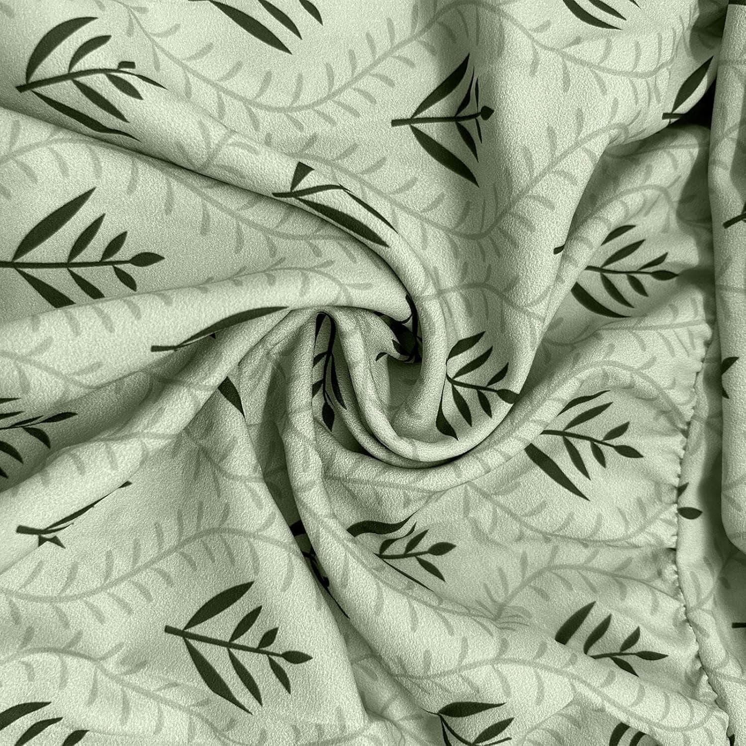 Boho Maxi Dress for Women 2025 Trendy Long Sleeve Floral Dress Tiered Flowy Dress Loose Spring Long Dresses Green Medium - Image 7