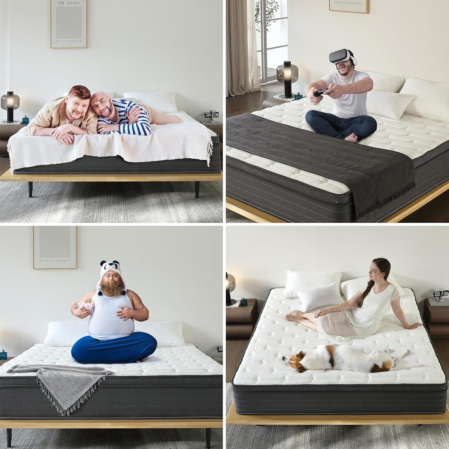 Hybrid Mattress Queen Size, 12 Inch Soft Queen Size with Hybrid Bed Mattress in a Box Pressure Relief, Cooling Farbic, Motion Isolation & Edge Support 12inch Soft Queen - Image 8