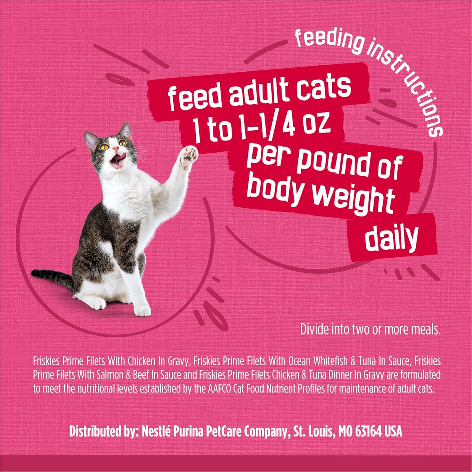 Purina Friskies Gravy Wet Cat Food Variety Pack, Surfin’ and Turfin’ Prime Filets Favorites - (Pack of 40) 5.5 oz. Cans Chicken, Ocean Whitefish & Tuna, Salmon & Beef, Chicken & Tuna 5.5 Ounce (Pack of 40) - Image 11