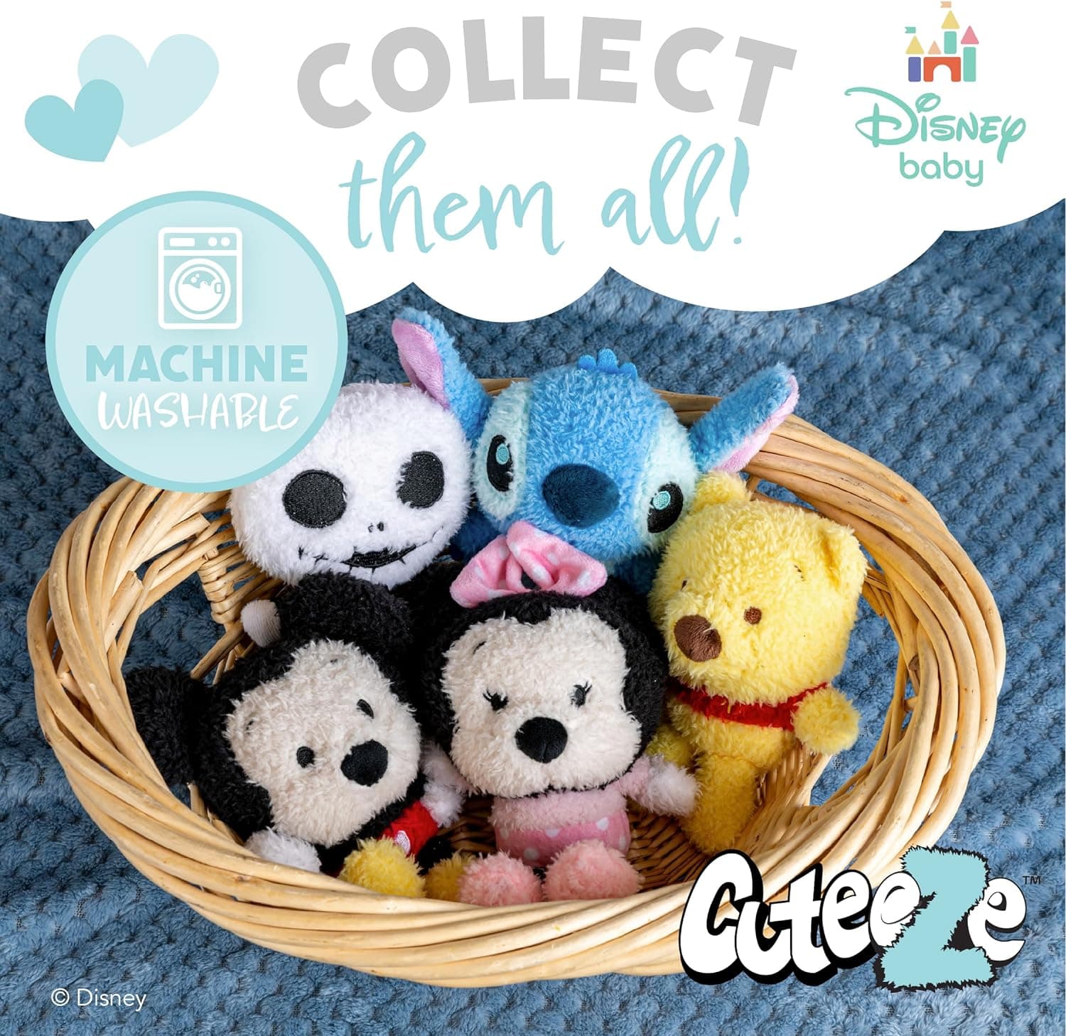 KIDS PREFERRED Disney Baby Cuteeze Beauty and The Beast Belle and Beast Stuffed Animal Plush Toys 2 Piece Set for Baby and Toddler Boys and Girls - 7 Inches - Image 6