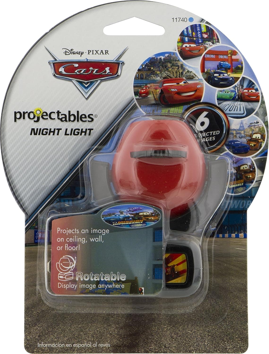 Projectables Pixar Cars LED Kids Night Light, Plug-In, Projector, Dusk-to-Dawn, Lightning McQueen, Galaxy Light, Hallway, Bedroom, Nursery, Playroom, Gaming Room, 11740 Black/Red - Cars 1 Pack - Image 11