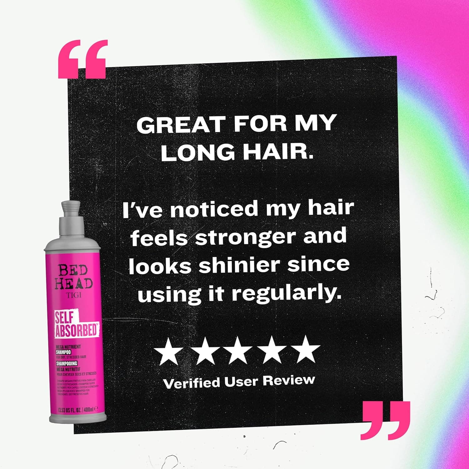 Bed Head by TIGI Frizz Control Shampoo and Conditioner Set for Dry Hair, Self Absorbed Nourishing Hair Care to Visibly Repair and Strengthen Hair From Within, 25.36 Fl oz, 2 Pack - Image 9