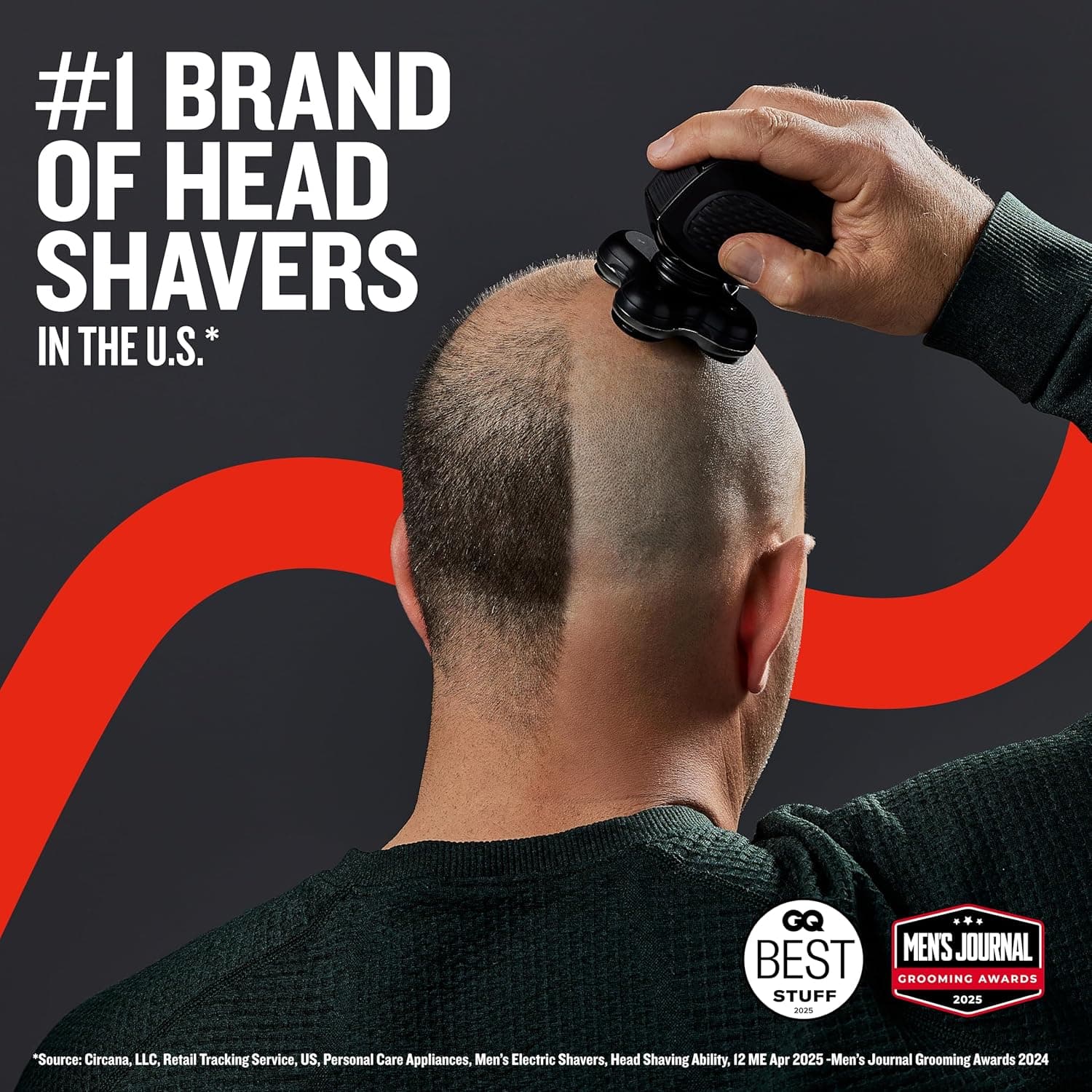 Remington XR7000 Balder Pro Rotary Shaver Rechargeable Waterproof Electric Razor for Men Cordless Lithium Power 5 Dual Track Flexing Heads and Pop-Up Trimmer Black Balder - XR7000A - Image 8