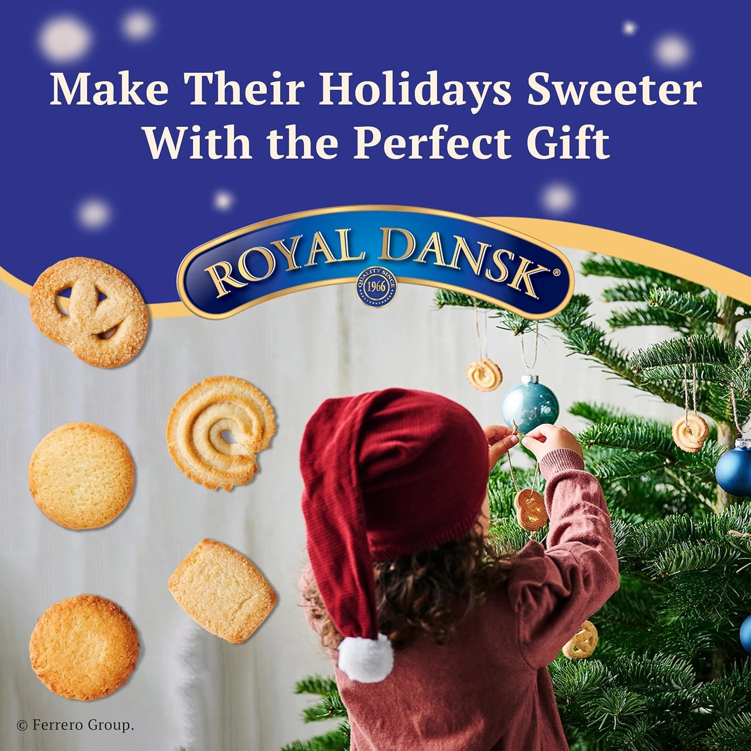 Royal Dansk Danish Butter Cookies, Premium Assorted Cookies in Gift Tin, Great for Sharing and Gifting, 12 oz Danish Butter cookies 12 Ounce (Pack of 1) - Image 3