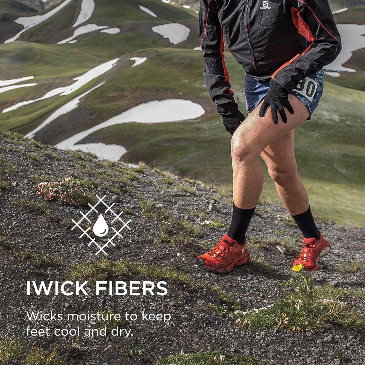 Feetures Therapeutic Max Cushion Quarter Sock - Non-Binding Diabetic Socks - (1 Pair) Large White - Image 6