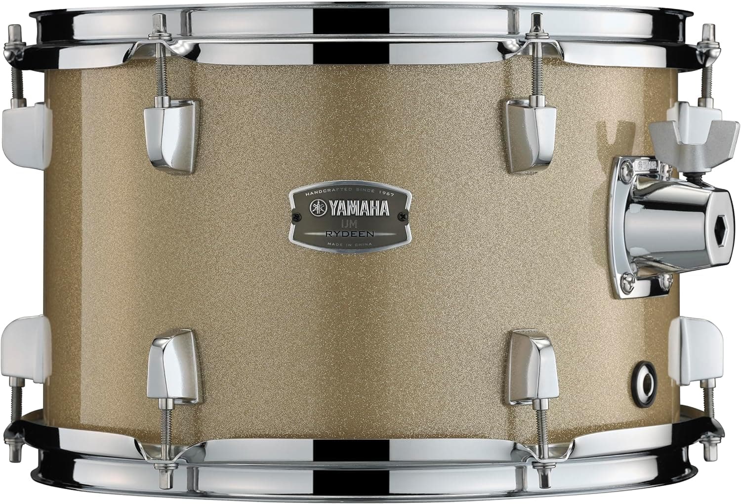 Yamaha Rydeen 5-Piece Drum Set With 22" Bass Drum, Floor Tom, 2 Toms With Ball Clamp And Wood Snare Drum, Champagne Glitter 22" Bass Drum Champagne Glitter - Image 3