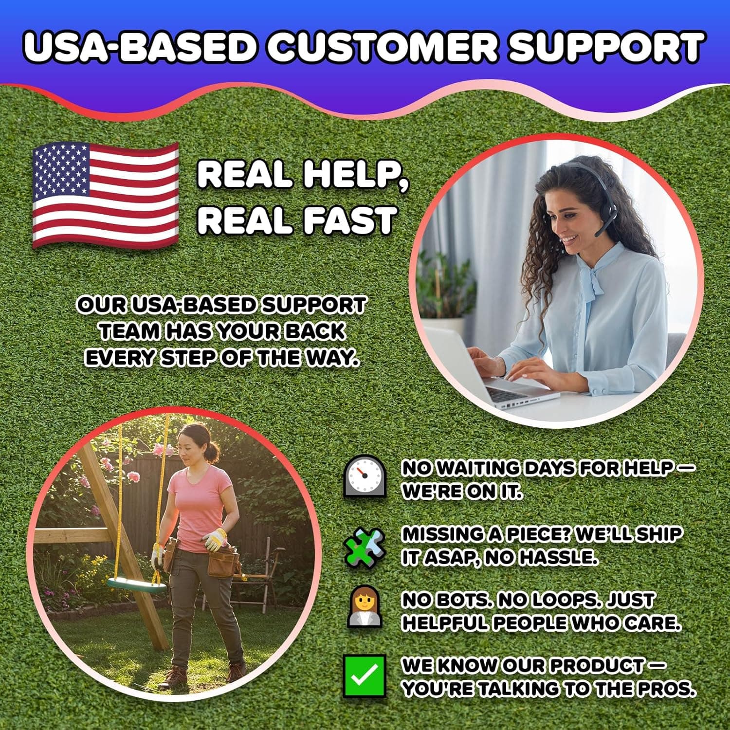 Sportspower Starlight Metal Swing Set with 2 LED Light-Up Swings, Saucer Swing & 5ft Slide – Outdoor Kids Playset with Sturdy Frame and Safety Features - Image 9