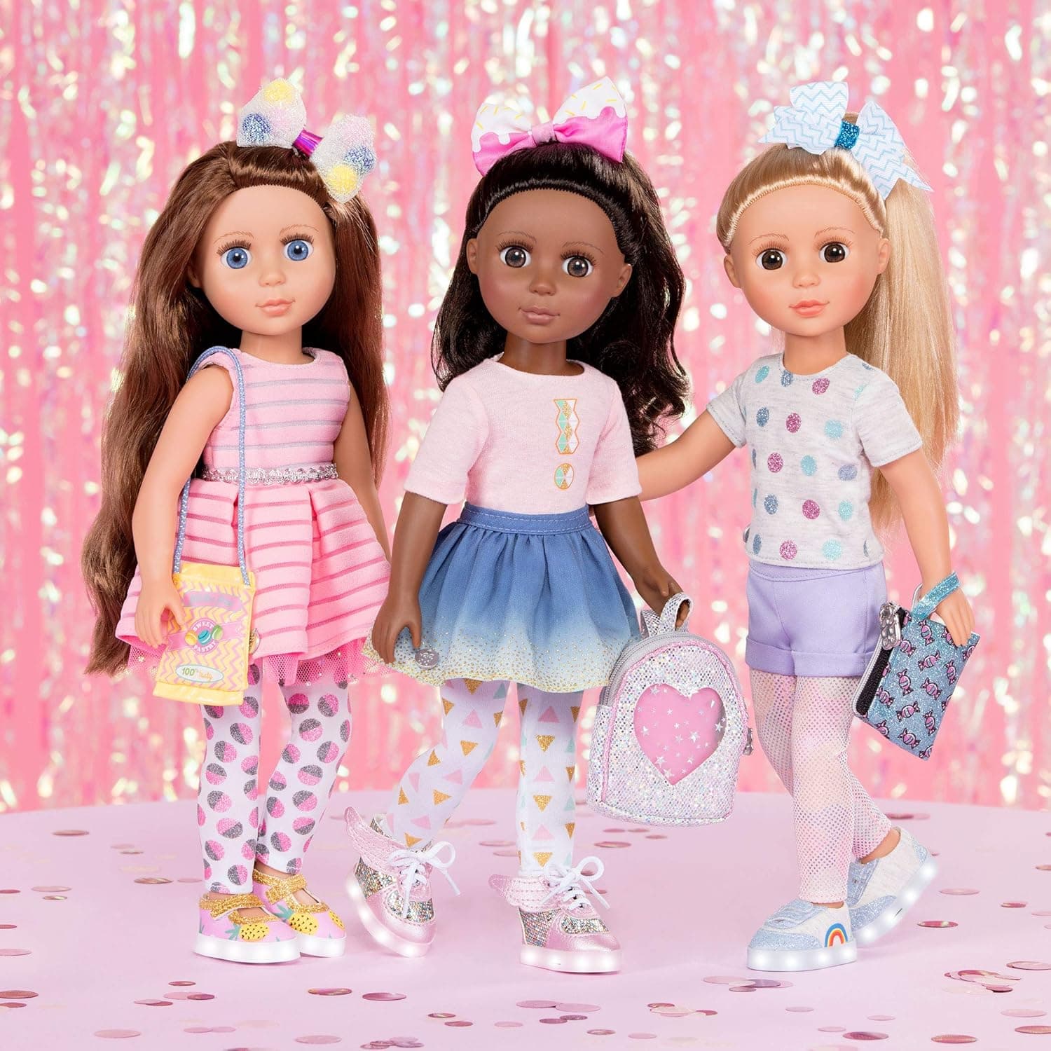 Glitter Girls – 14-Inch Fashion Doll – Brown Hair & Blue Eyes – Pink Dress, Glittery Shoes & Hairbow – Dolls for Girls 3+ Years – Bluebell - Image 10