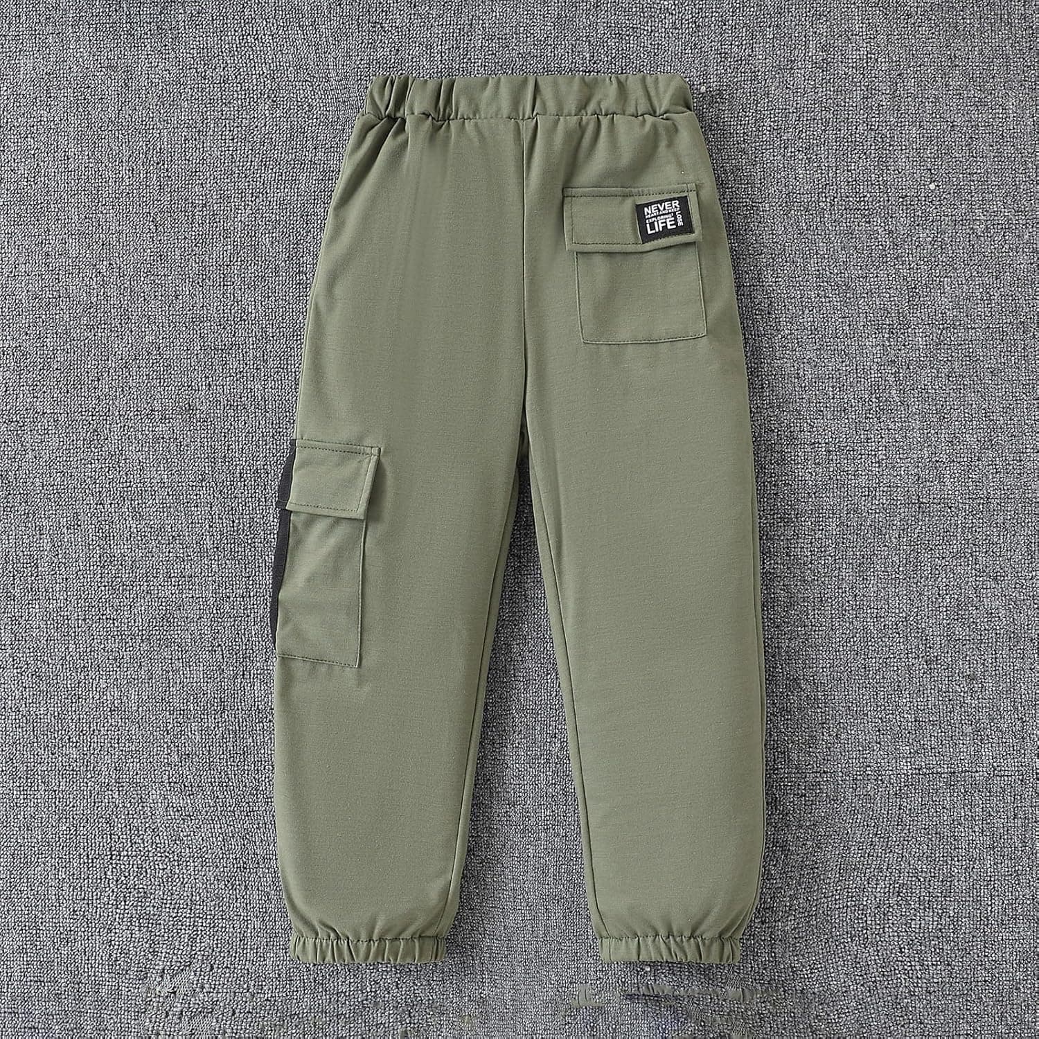 Girls Clothes 2 Piece Outfit Long Sleeve Crop Top + Cargo Pants, Tween Fall Clothing Set, Sizes 5-15 Years Green 9-10 Years - Image 8