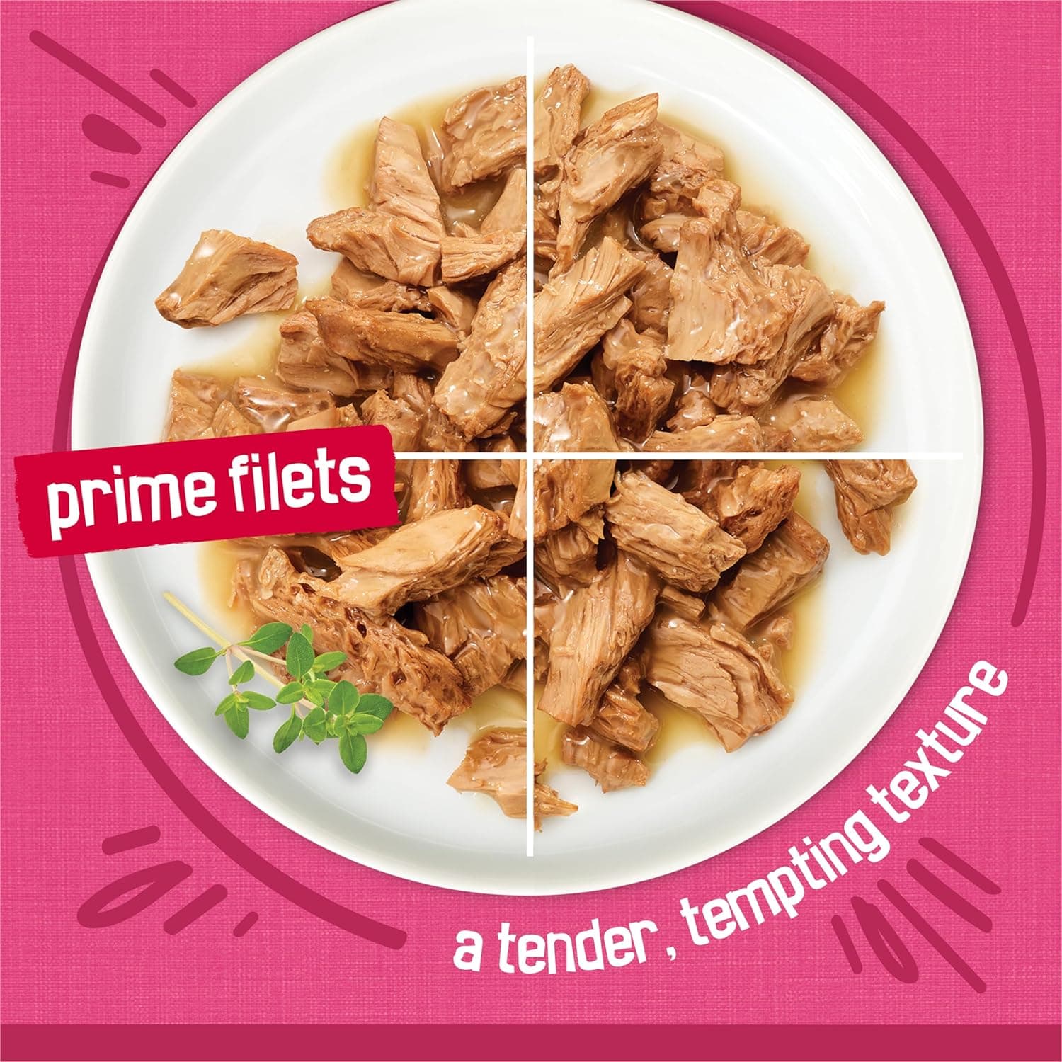 Purina Friskies Gravy Wet Cat Food Variety Pack, Surfin’ and Turfin’ Prime Filets Favorites - (Pack of 40) 5.5 oz. Cans Chicken, Ocean Whitefish & Tuna, Salmon & Beef, Chicken & Tuna 5.5 Ounce (Pack of 40) - Image 5