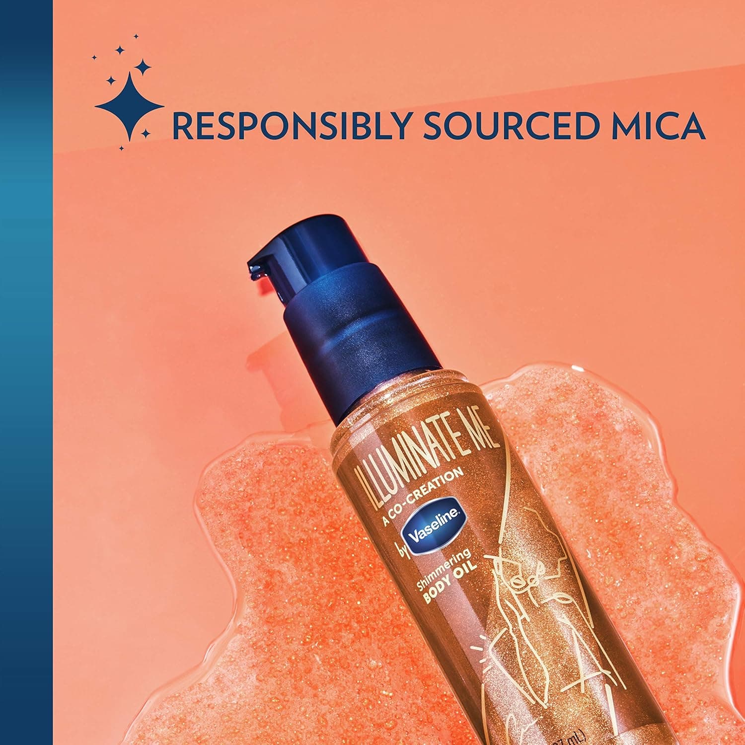 凡士林 Illuminate Me 闪耀身体油，专为富含黑色素的肌肤而创，带来闪耀的肌肤，3.3盎司（1瓶装） - Image 4