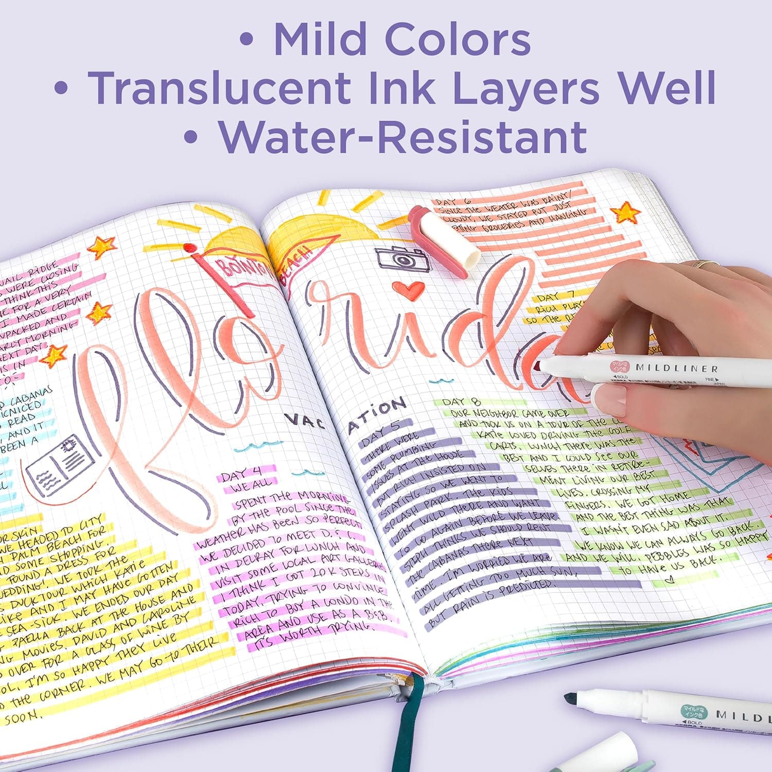 Set de Marcadores Resaltadores de Doble Punta Zebra Pen Mildliner, Puntas Anchas y Finas, Sin Sangrado, Ideal para Resaltar Biblias, Journaling, Suministros Escolares y de Oficina, Colores de Tinta Variados, Paquete de 15 (78115) Variados D - Image 5