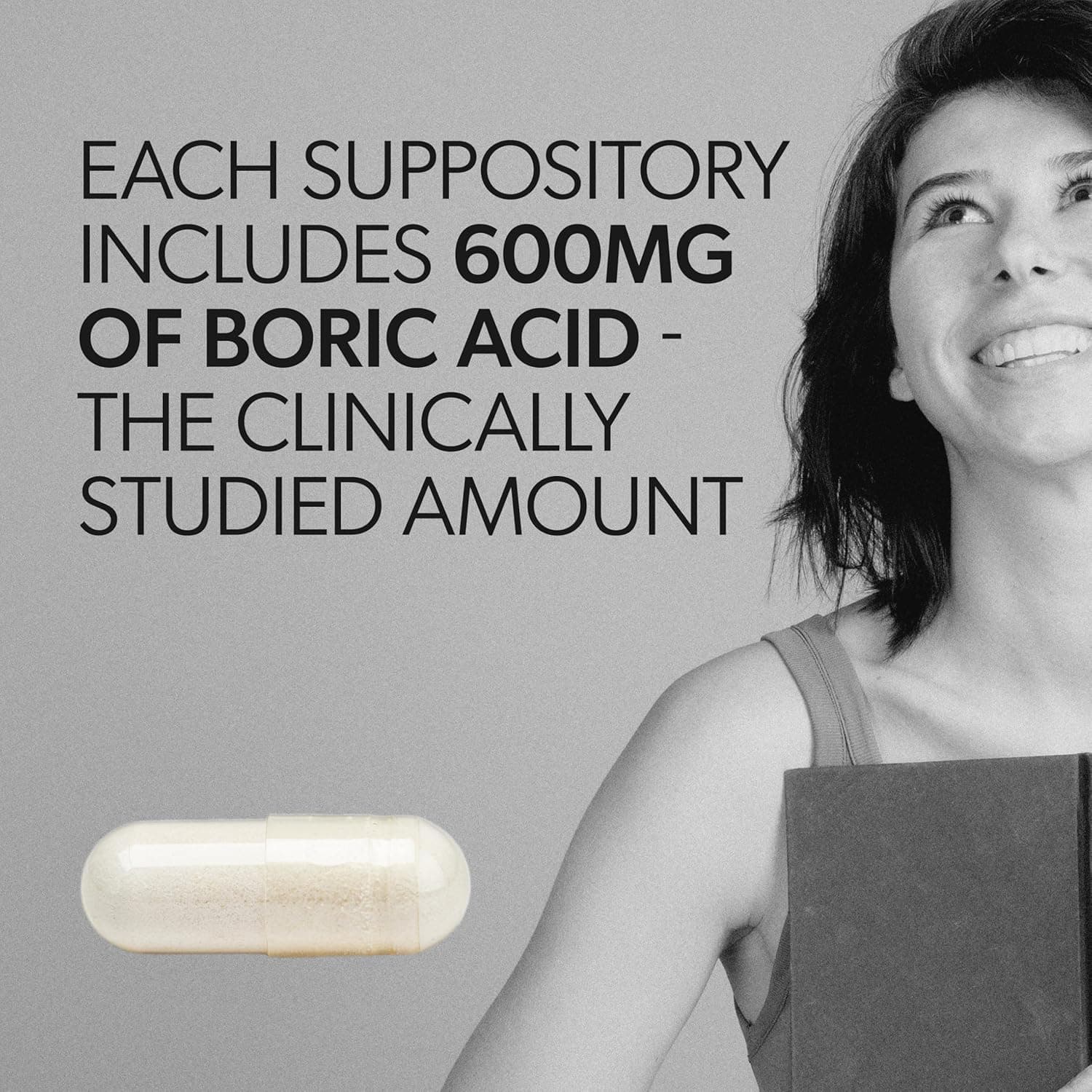 AZO® Boric Acid Vaginal Suppositories, Helps Support Odor Control and Intimate Health with Clinically Studied Boric Acid, Non-GMO, 30 Count 30 Count (Pack of 1) 1 Month Supply - Image 6