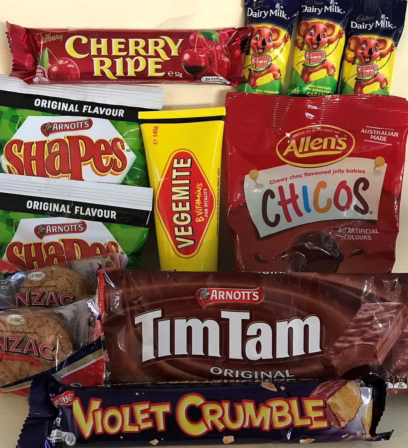 Best of Australia - Tim Tam, Vegemite, Caramello Koala, Chicos, Cherry Ripe, Violet Crumble and a selection of Aussie Biscuits - Image 2