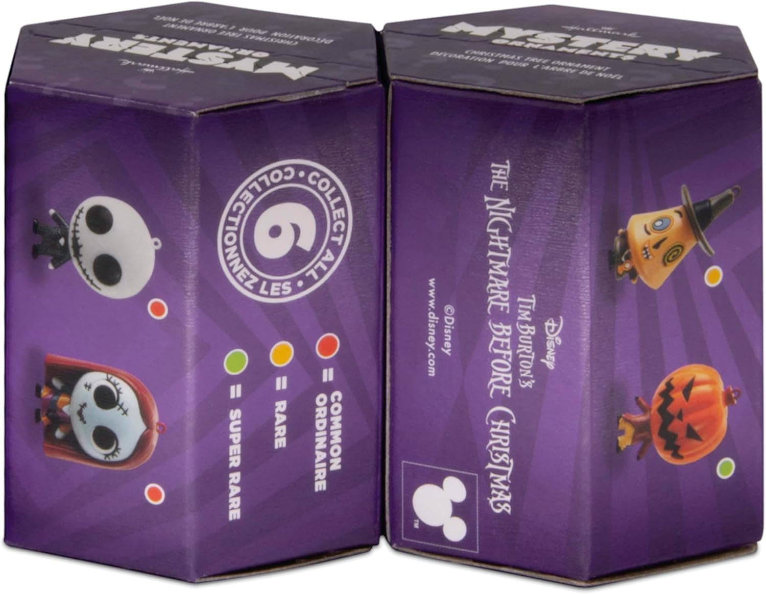 Hallmark Disney Tim Burton's The Nightmare Before Christmas Series 3 Mystery Christmas Ornaments, Shatterproof, Set of 2, Gifts for Disney Fans - Image 8
