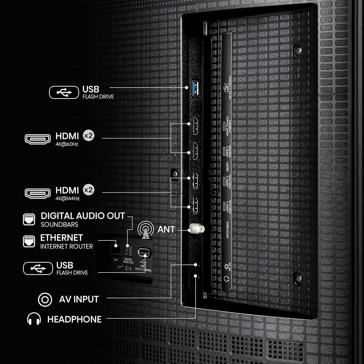 Hisense 85" Class QD7 Series Mini-LED 4K UHD Smart Fire TV (85QD7QF, 2025 Model) - QLED, Native 144hz, HDR10+, Dolby Vision, Dolby Atmos, Game Mode Pro, ALLM, Alexa Built in with Voice Remote, MEMC 85-Inch - Image 13