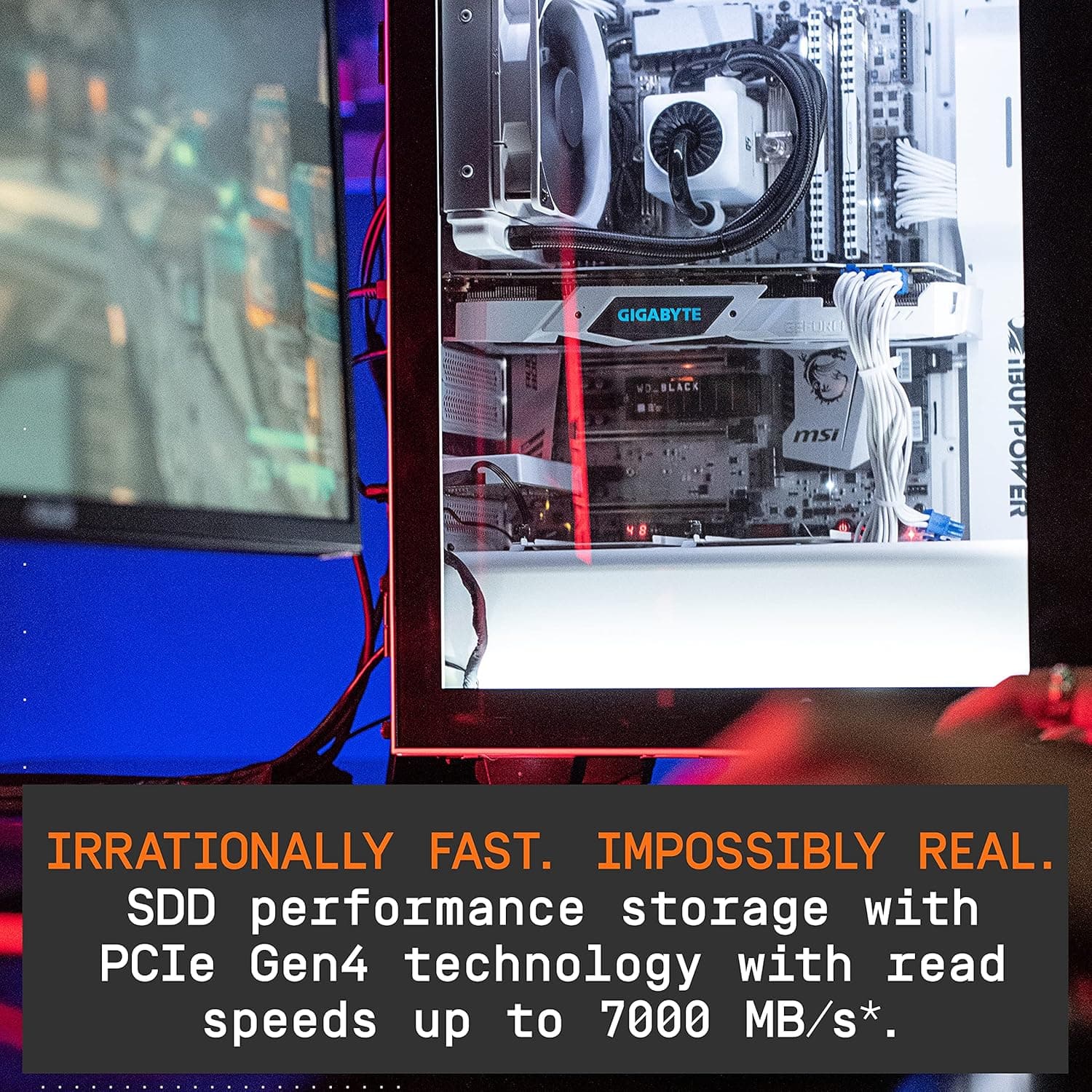 WD_BLACK 1TB SN850 NVMe Internal Gaming SSD Solid State Drive with Heatsink - Works with PlayStation 5, Gen4 PCIe, M.2 2280, Up to 7,000 MB/s - WDS100T1XHE - Image 4