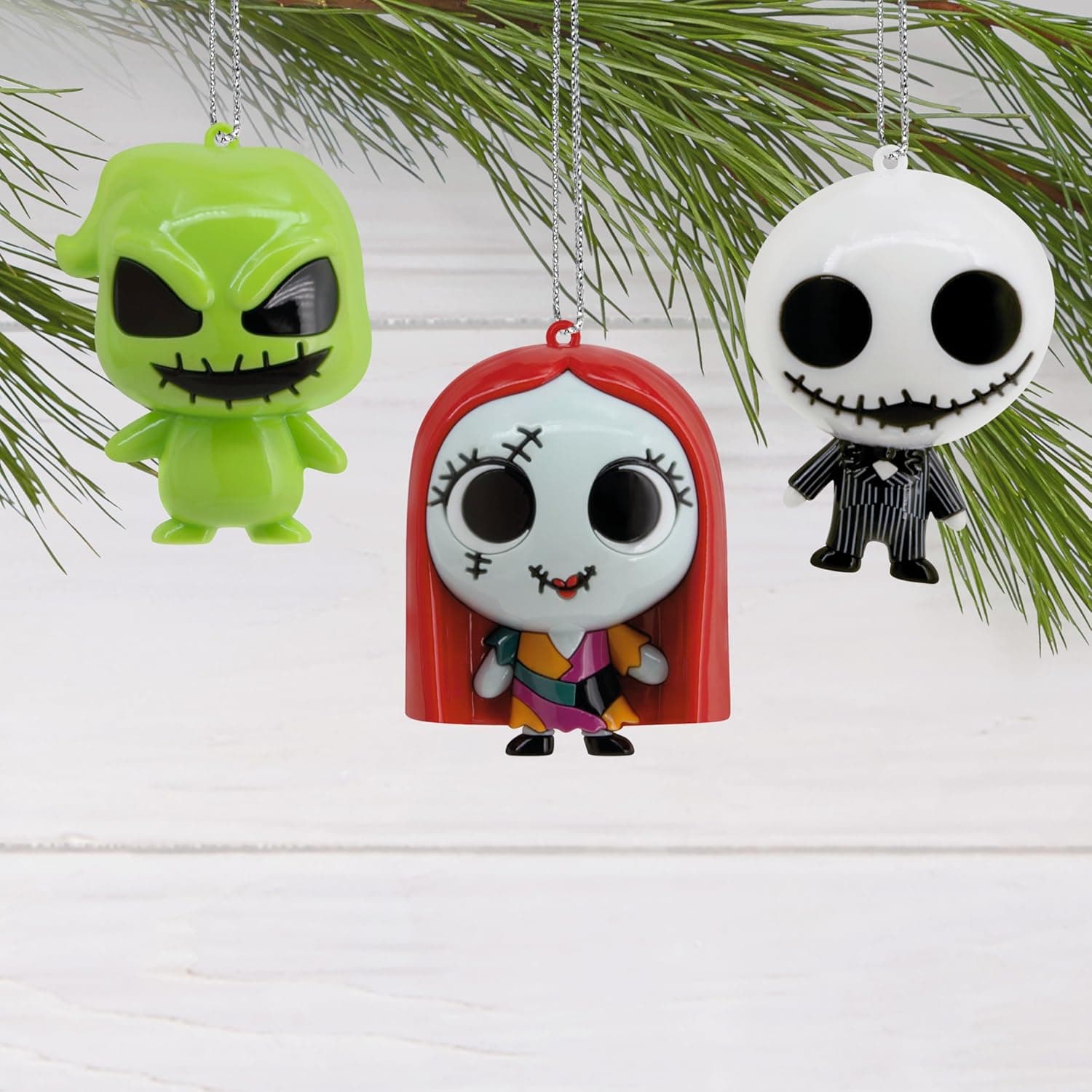 Hallmark Disney Tim Burton's The Nightmare Before Christmas Series 3 Mystery Christmas Ornaments, Shatterproof, Set of 2, Gifts for Disney Fans - Image 4