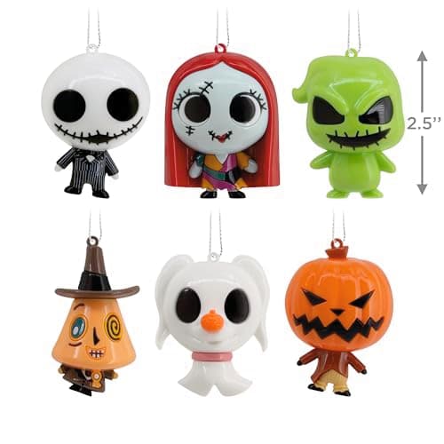 Hallmark Disney Tim Burton's The Nightmare Before Christmas Series 3 Mystery Christmas Ornaments, Shatterproof, Set of 2, Gifts for Disney Fans - Image 5