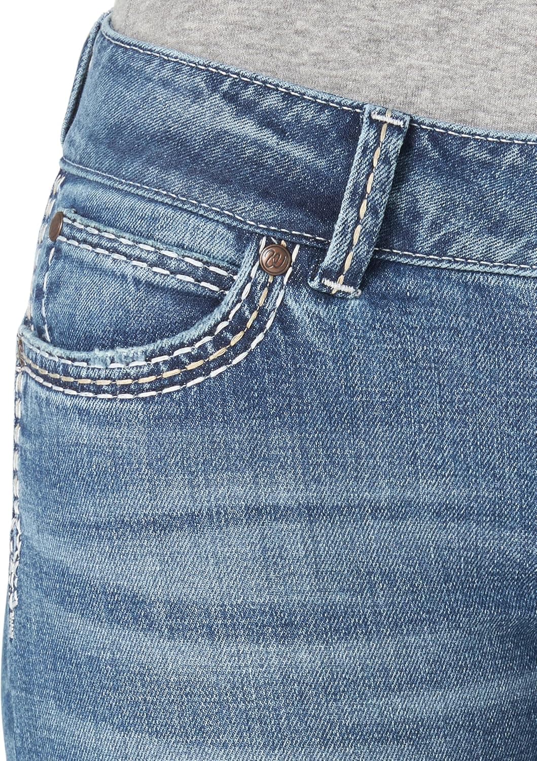 Wrangler Ladies Retro Sadie Boot Cut Jeans 7-34 Tiffany - Image 7