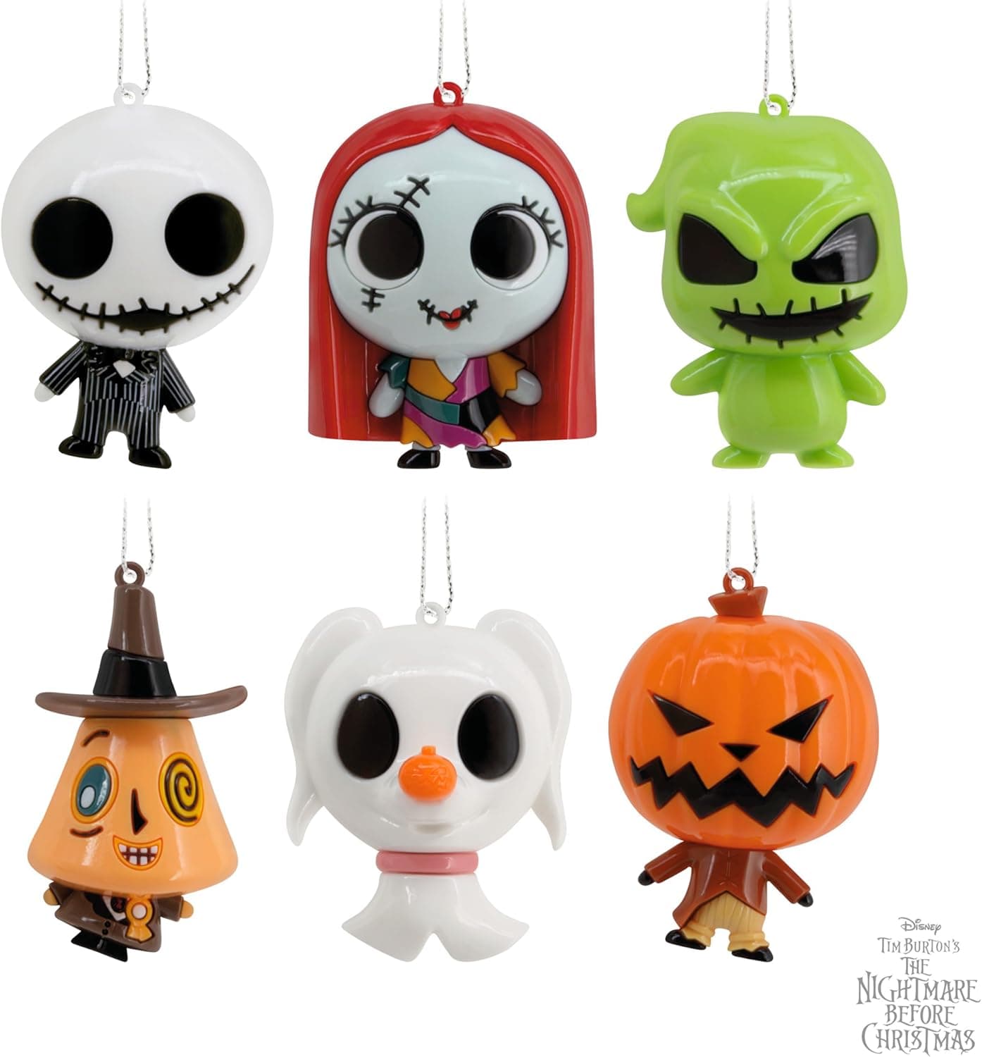 Hallmark Disney Tim Burton's The Nightmare Before Christmas Series 3 Mystery Christmas Ornaments, Shatterproof, Set of 2, Gifts for Disney Fans - Image 9